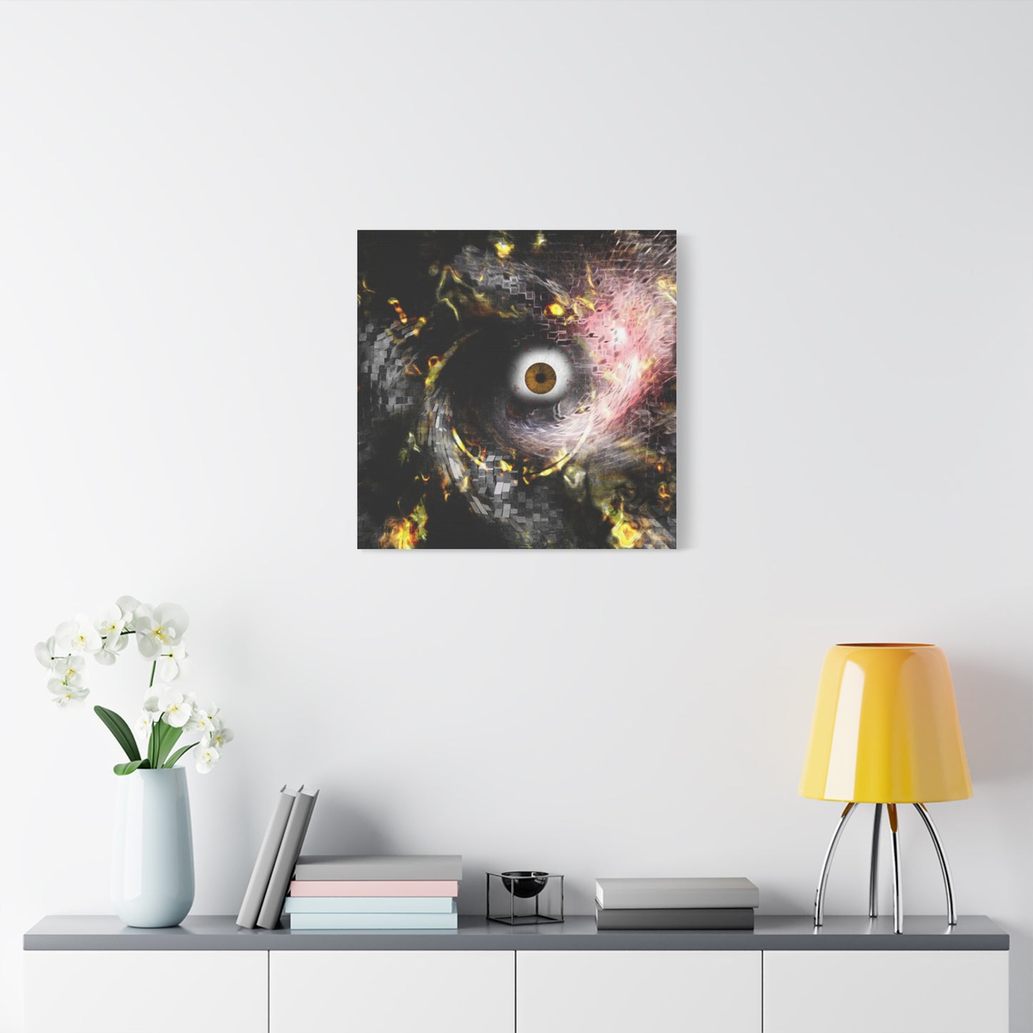 Abstract cosmic Eye Wall Art