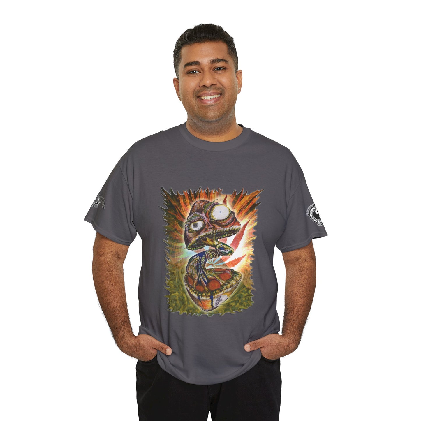 Psychedelic Mushroom Unisex Tee - Vibrant Colors Abstract Design