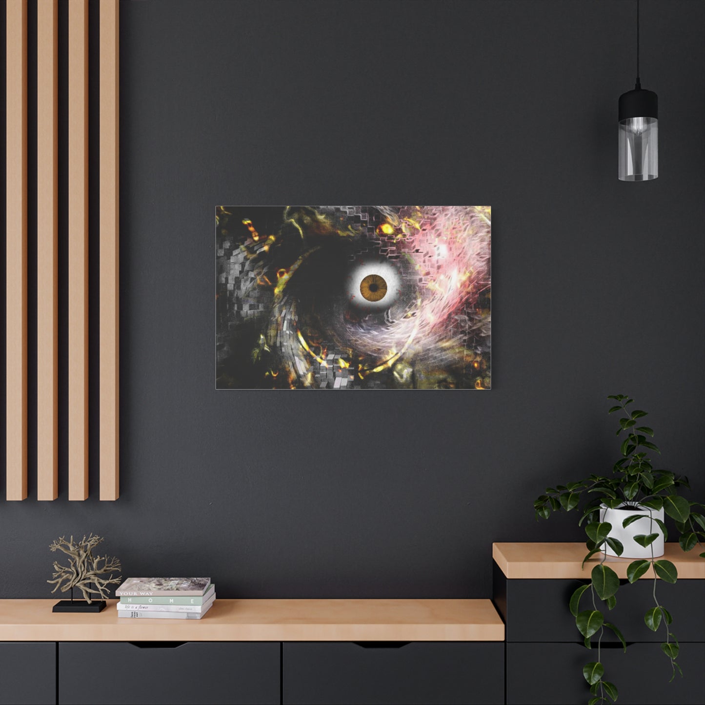 Abstract cosmic Eye Wall Art