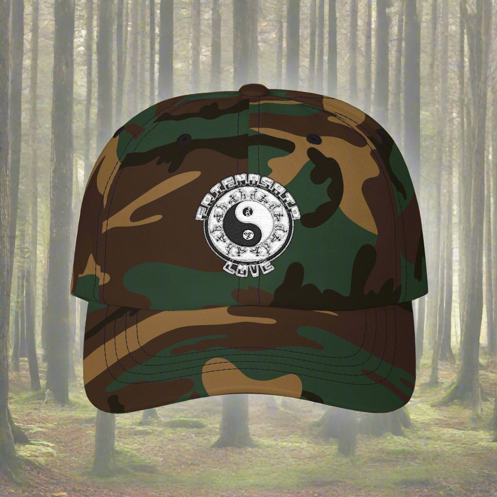 Yin Yang Friendship and Love dad cap hat