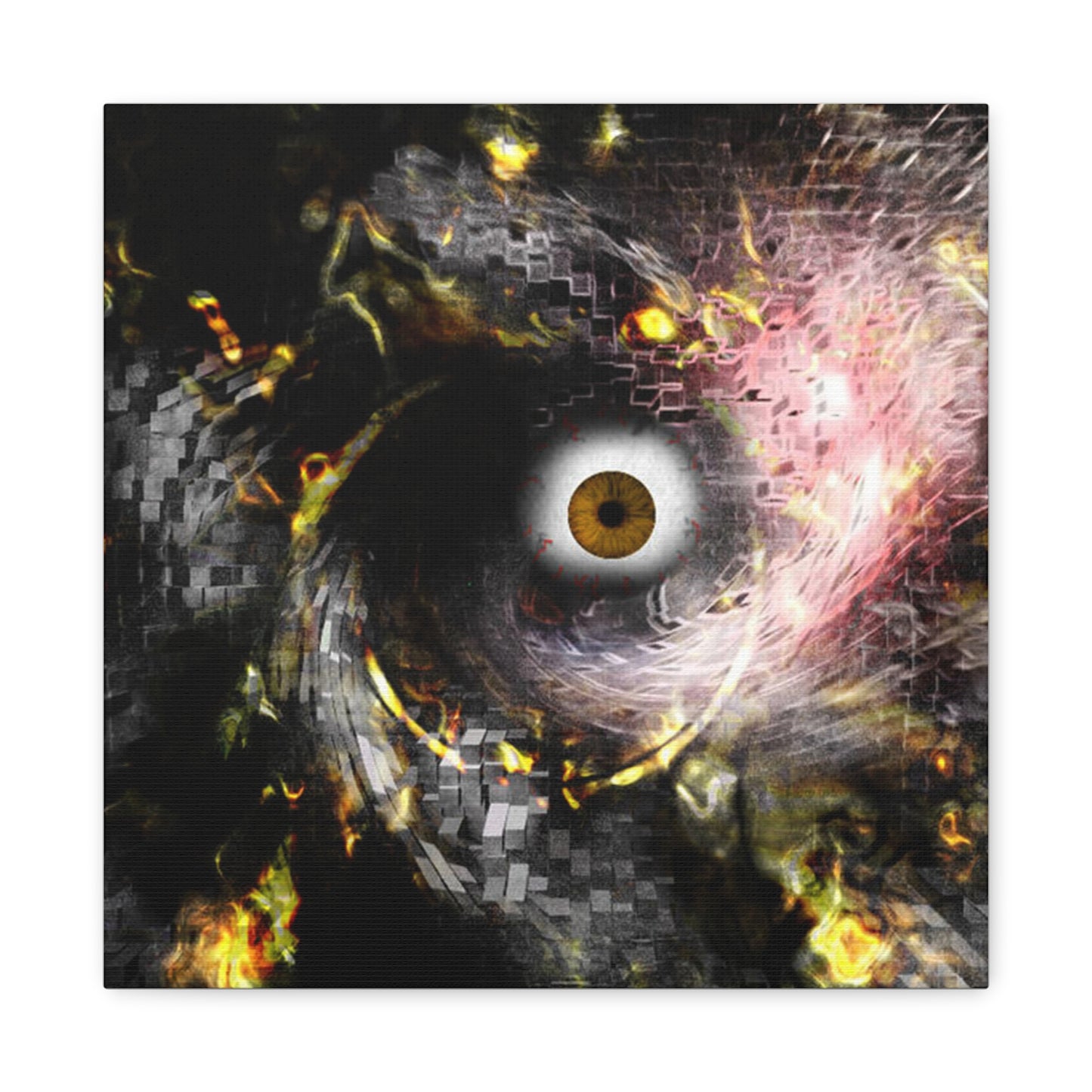 Abstract cosmic Eye Wall Art