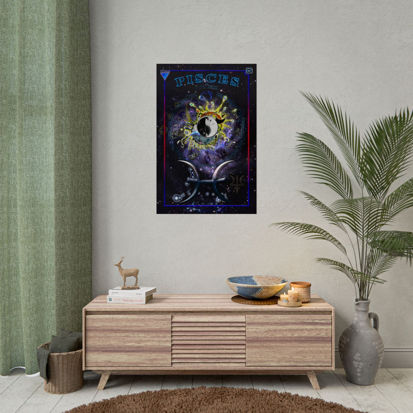 Pisces Astrological Poster Wall Art