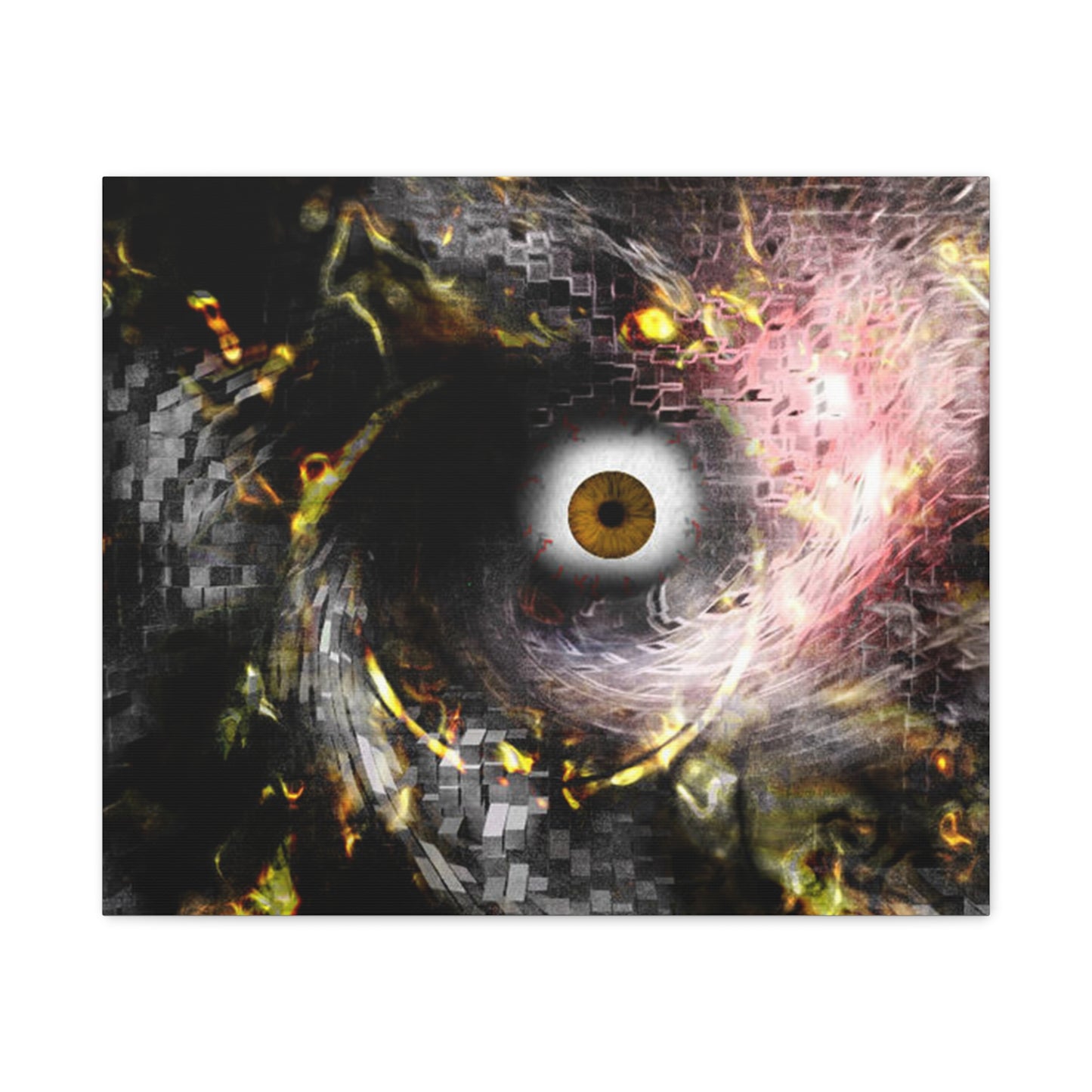 Abstract cosmic Eye Wall Art