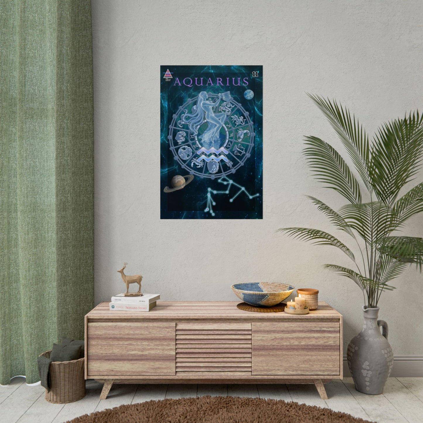 Aquarius Zodiac Poster