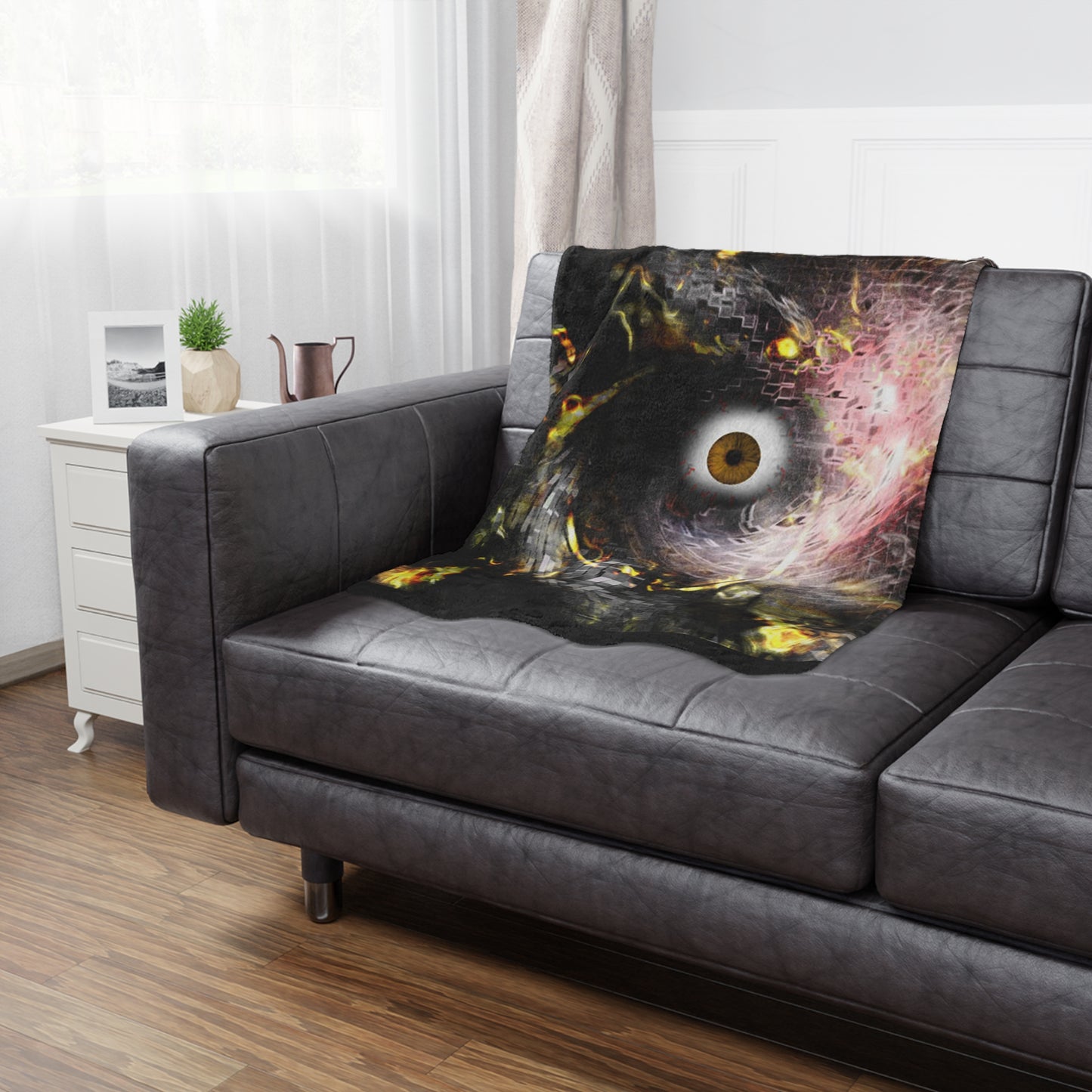 Cosmic Eye Minky Soft Throw Blanket