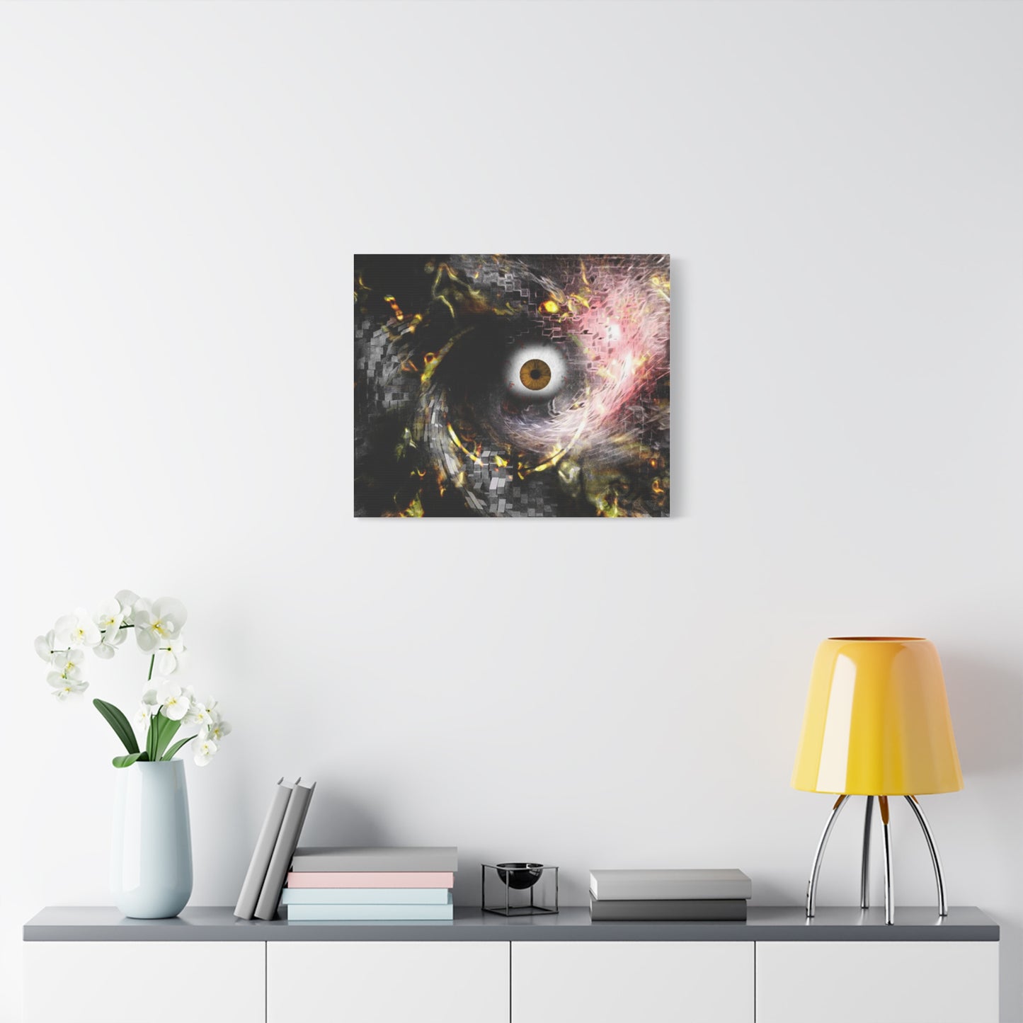 Abstract cosmic Eye Wall Art
