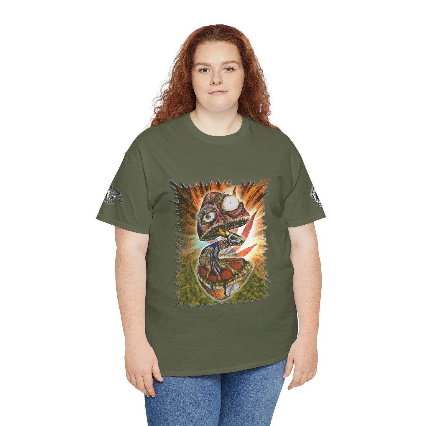 Psychedelic Mushroom Unisex Tee - Vibrant Colors Abstract Design