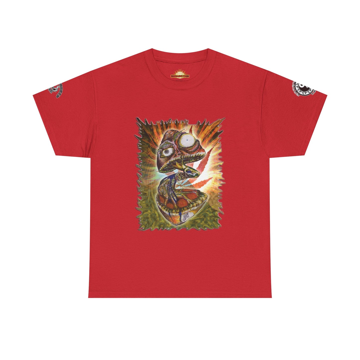 Psychedelic Mushroom Unisex Tee - Vibrant Colors Abstract Design