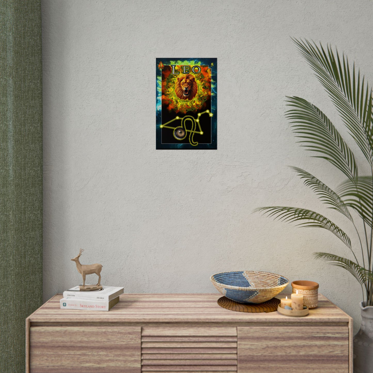Astrological Poster, Zodiac Wall Art, Leo Decor, Horoscope Gift, Astrology Print