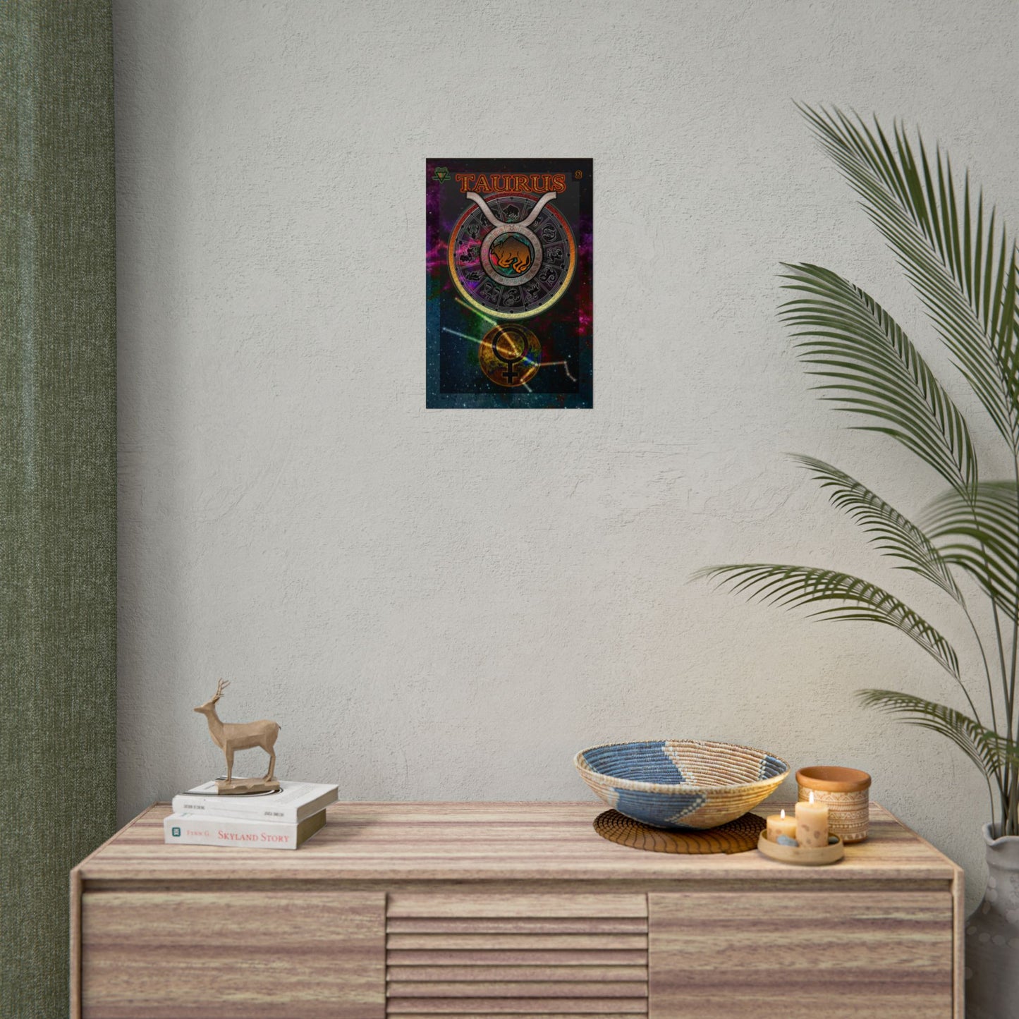 Taurus Zodiac Rolled Posters, Astrological Decor, Astrology Gift, Wall Art Prints, Horoscope Decor, Zodiac Sign Art