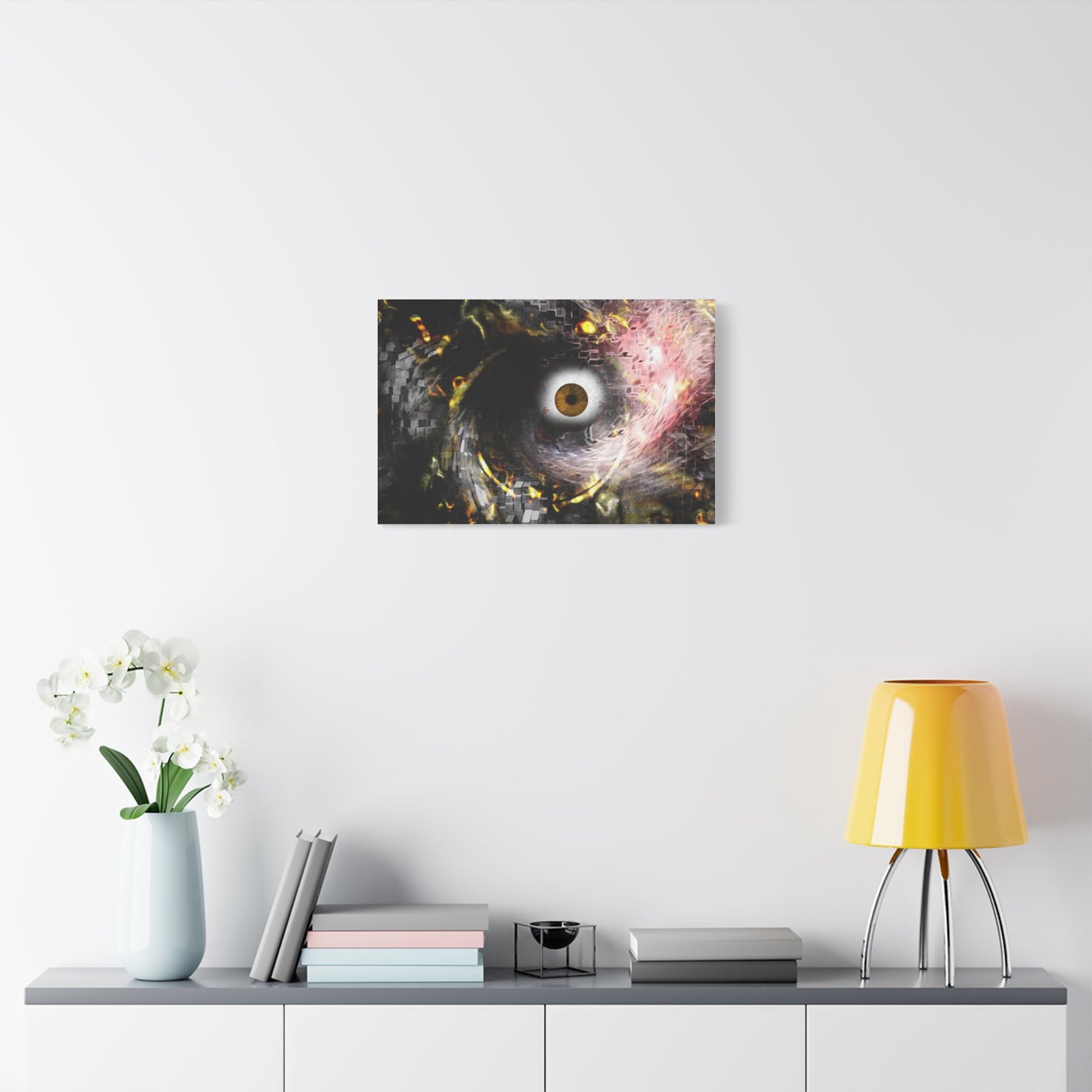 Abstract cosmic Eye Wall Art