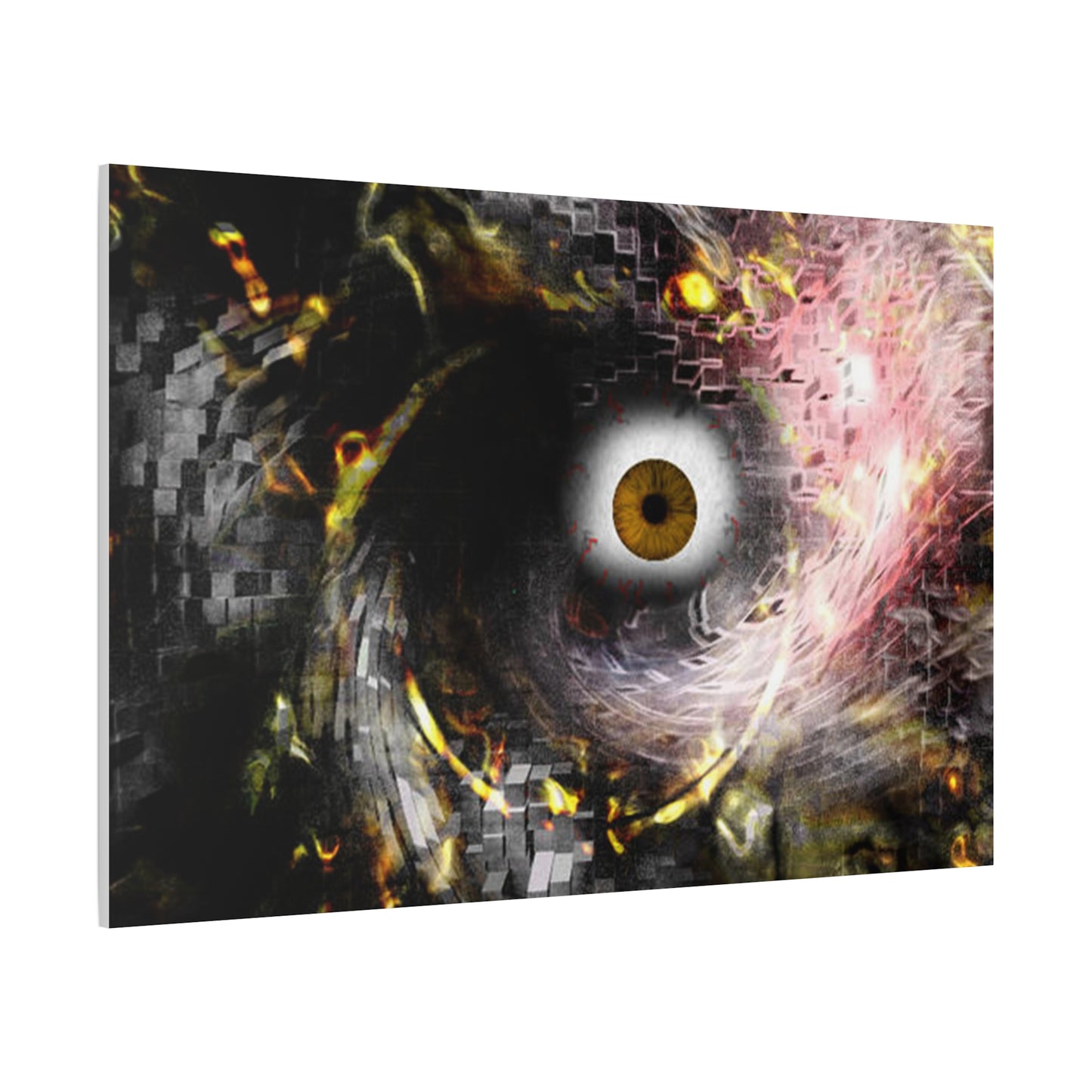 Abstract cosmic Eye Wall Art