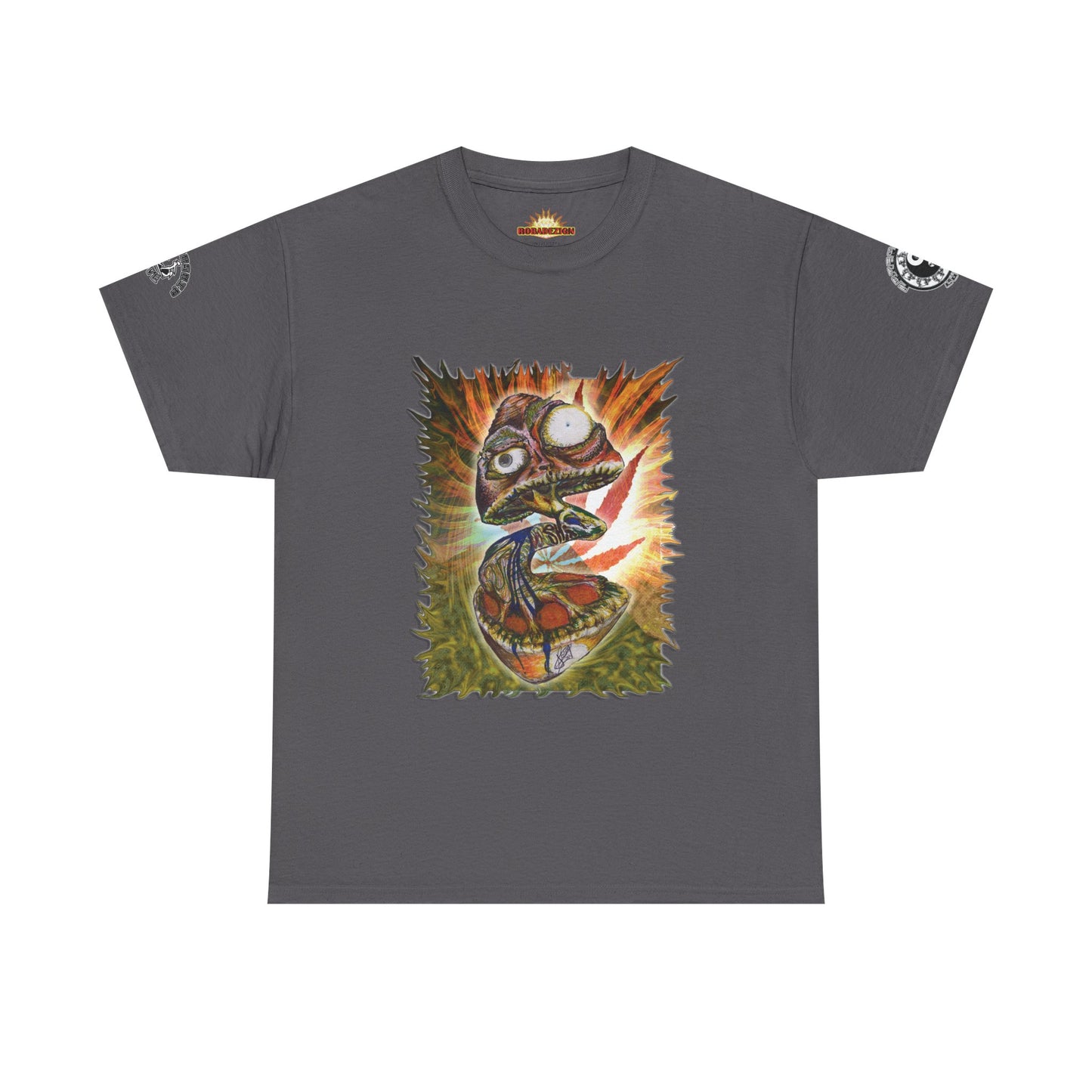 Psychedelic Mushroom Unisex Tee - Vibrant Colors Abstract Design