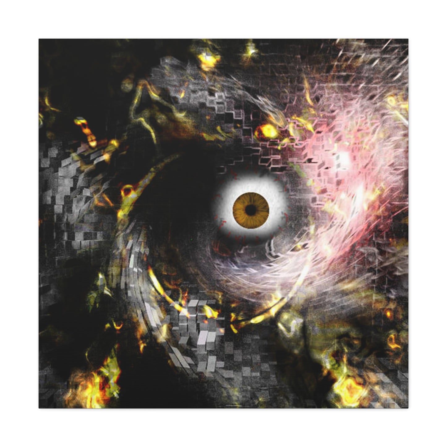 Abstract cosmic Eye Wall Art