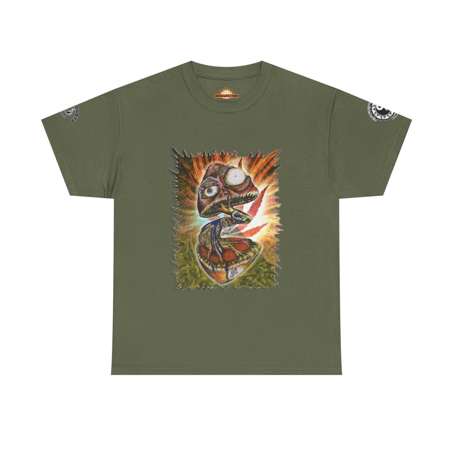 Psychedelic Mushroom Unisex Tee - Vibrant Colors Abstract Design