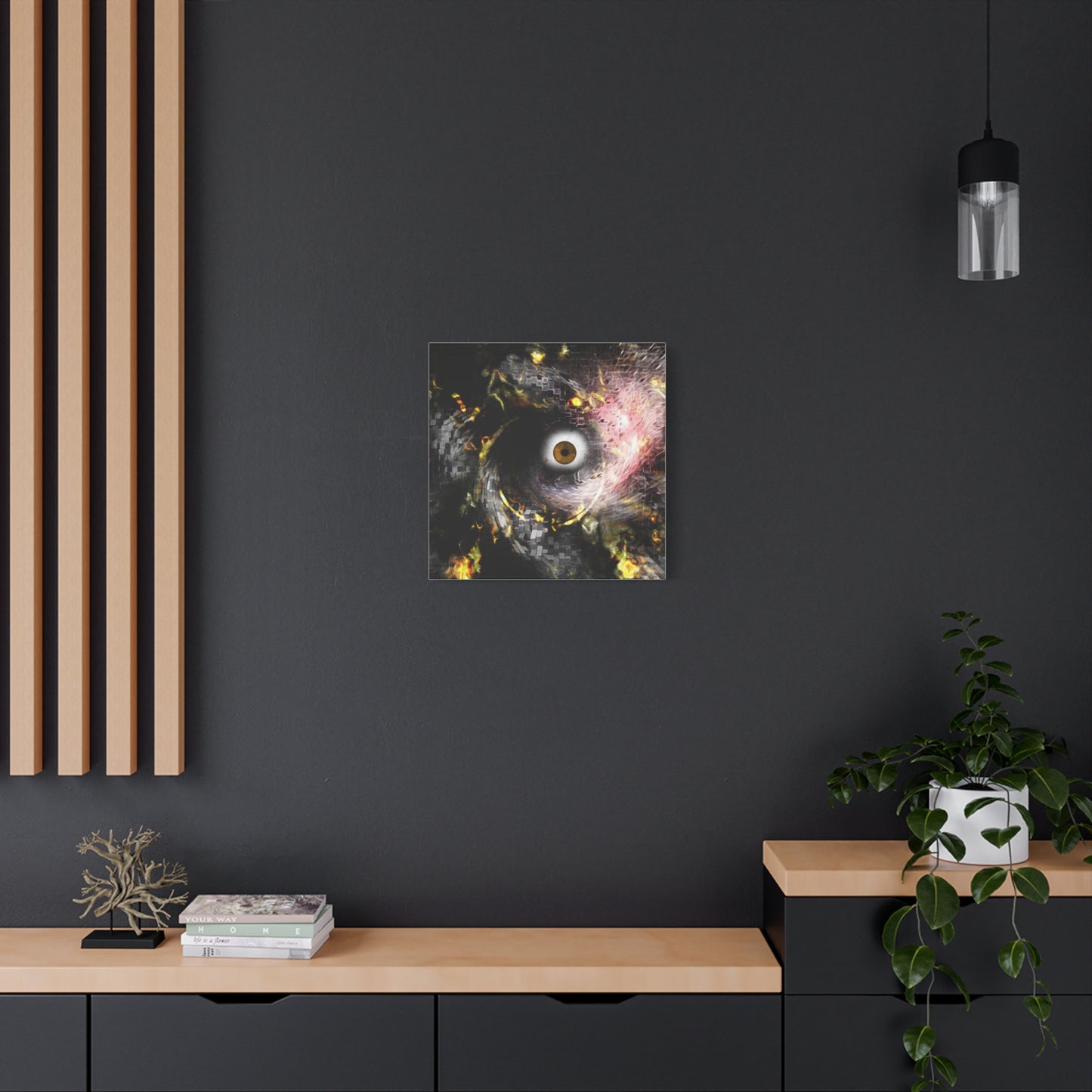 Abstract cosmic Eye Wall Art