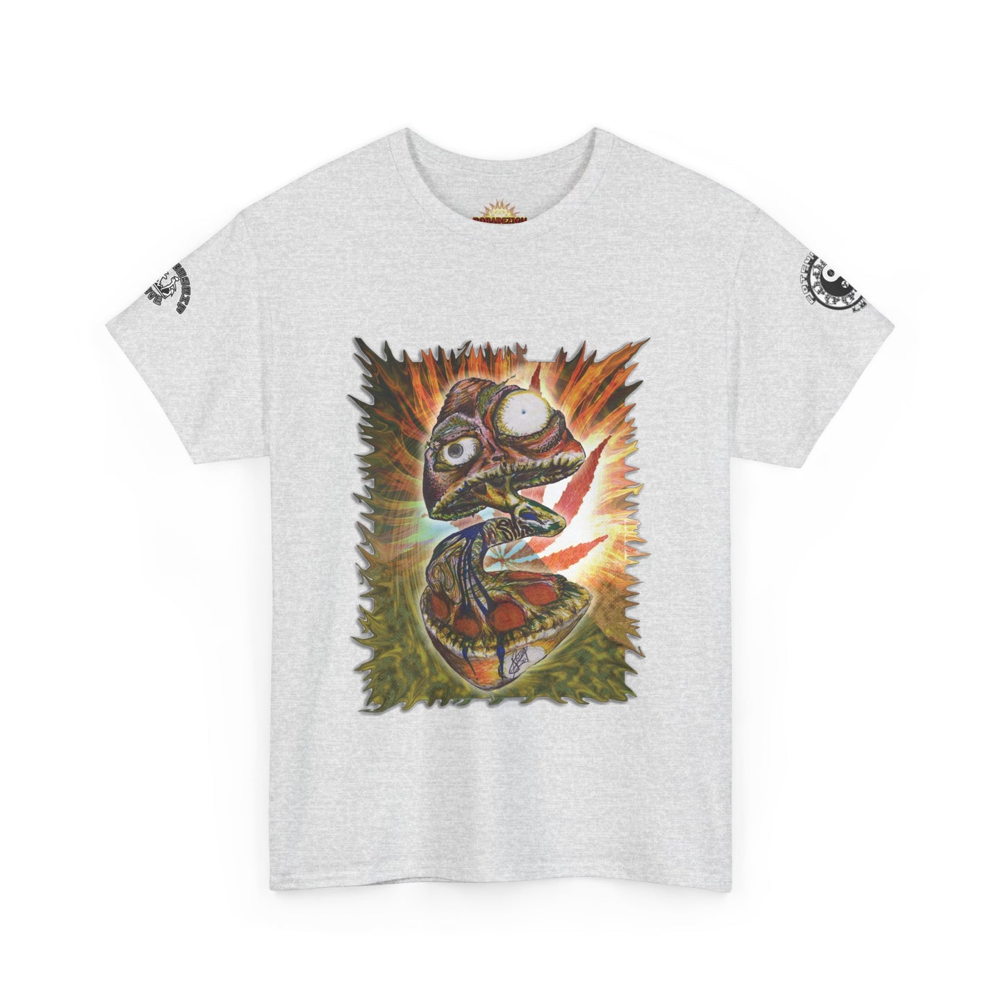Psychedelic Mushroom Unisex Tee - Vibrant Colors Abstract Design
