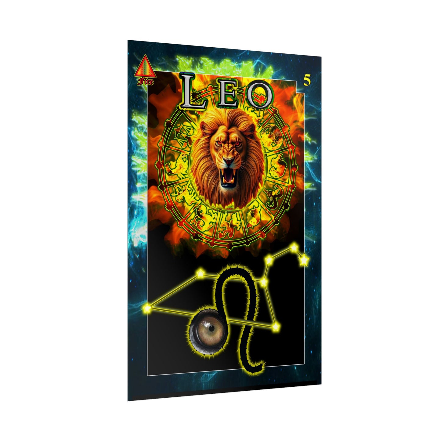 Astrological Poster, Zodiac Wall Art, Leo Decor, Horoscope Gift, Astrology Print