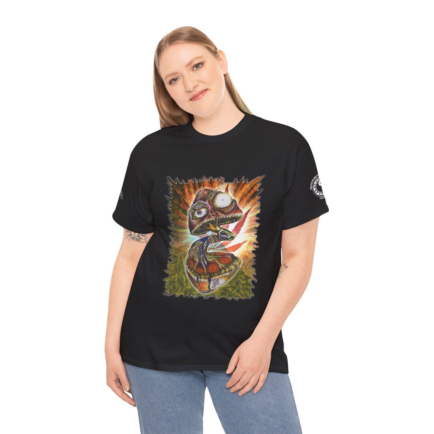 Psychedelic Mushroom Unisex Tee - Vibrant Colors Abstract Design