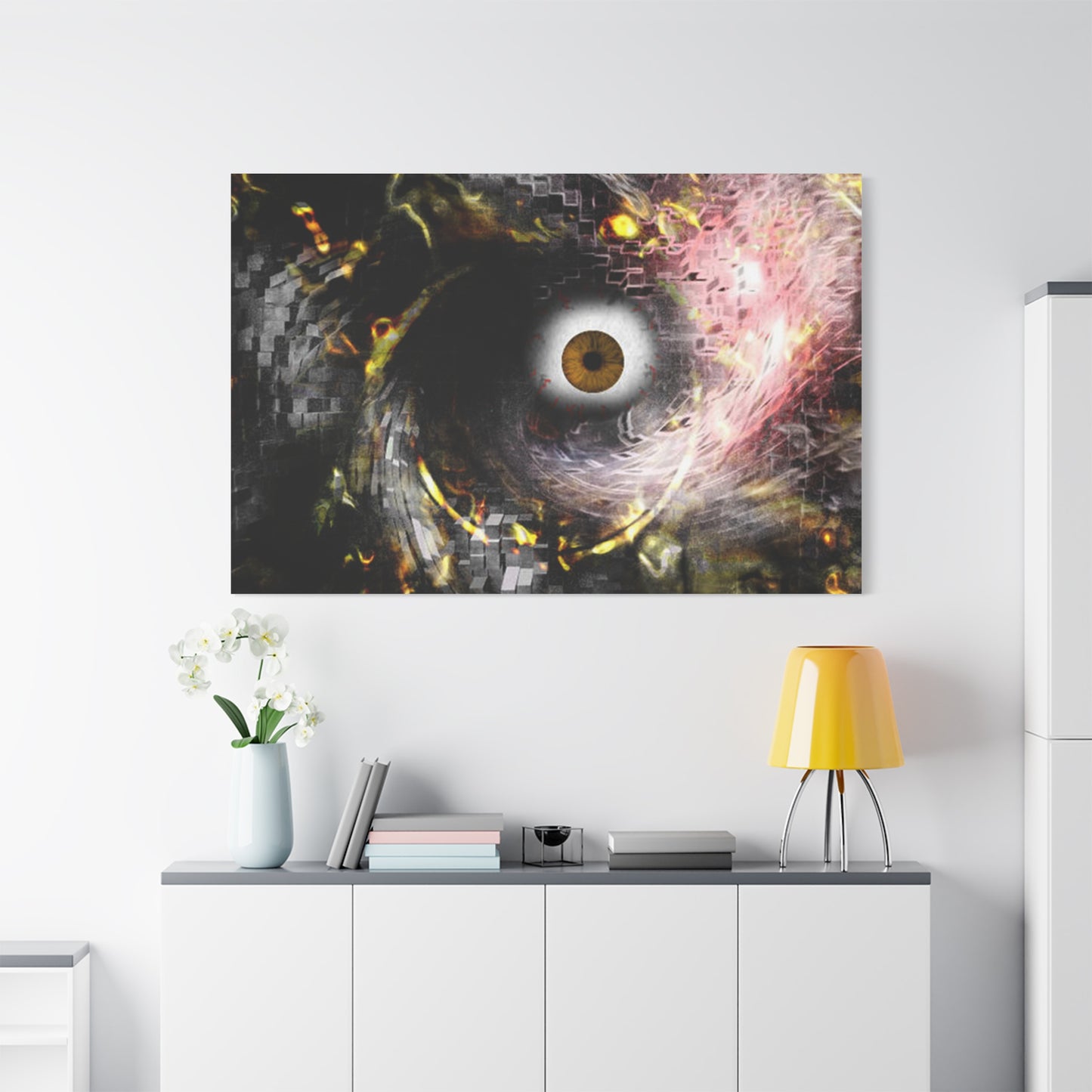 Abstract cosmic Eye Wall Art