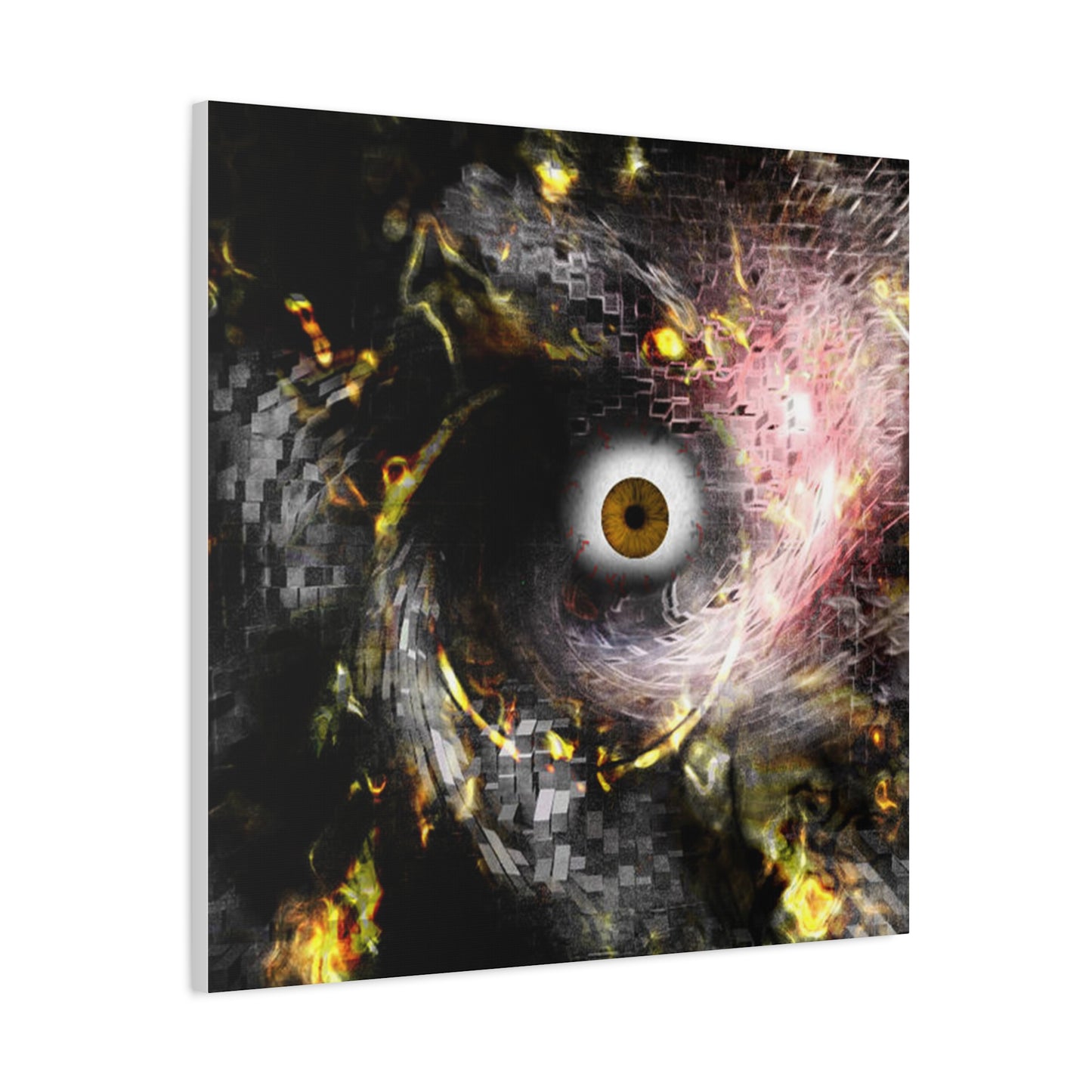 Abstract cosmic Eye Wall Art
