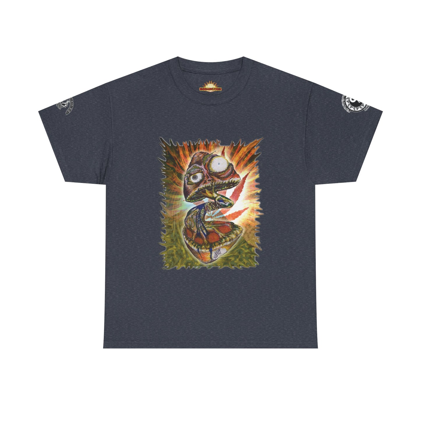 Psychedelic Mushroom Unisex Tee - Vibrant Colors Abstract Design