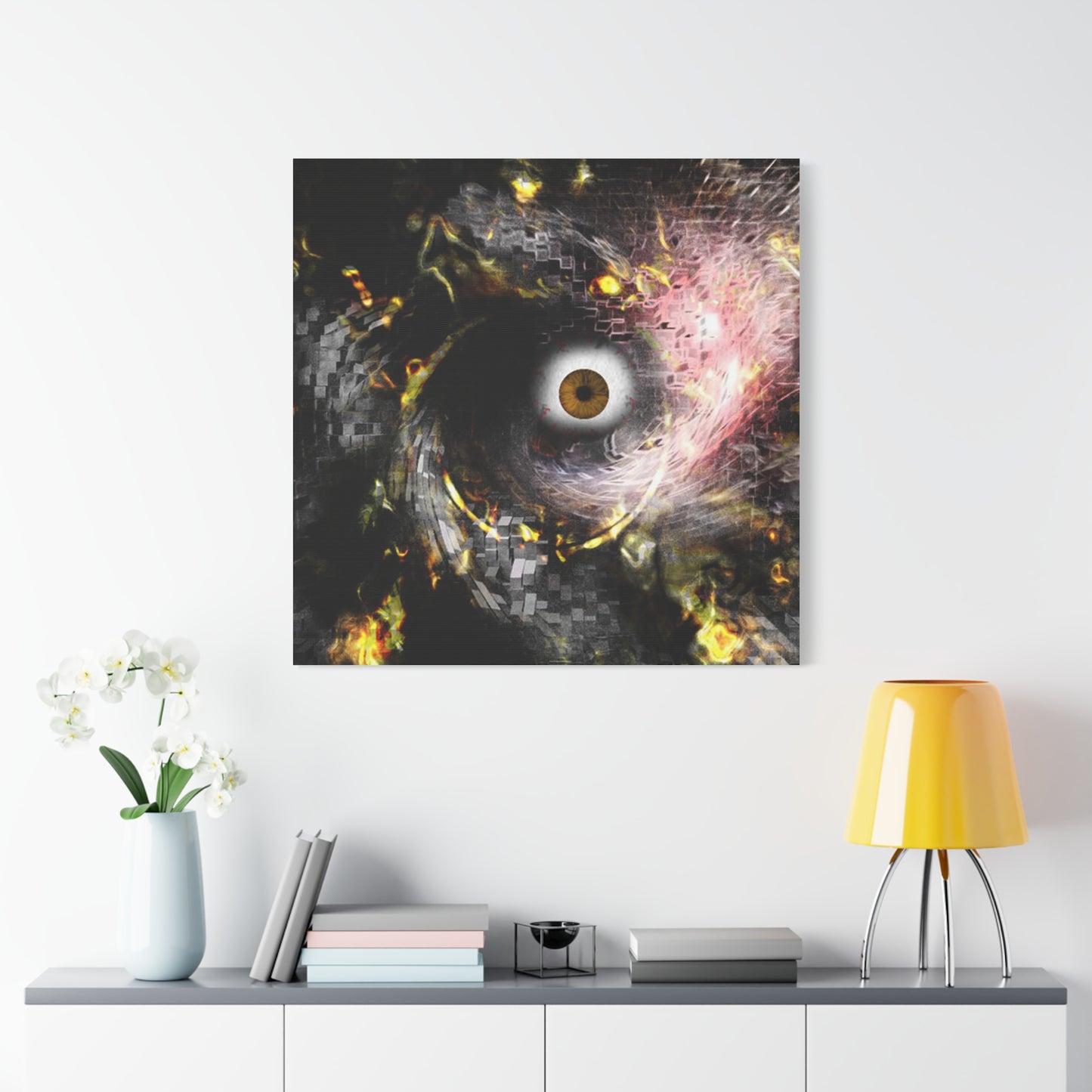 Abstract cosmic Eye Wall Art
