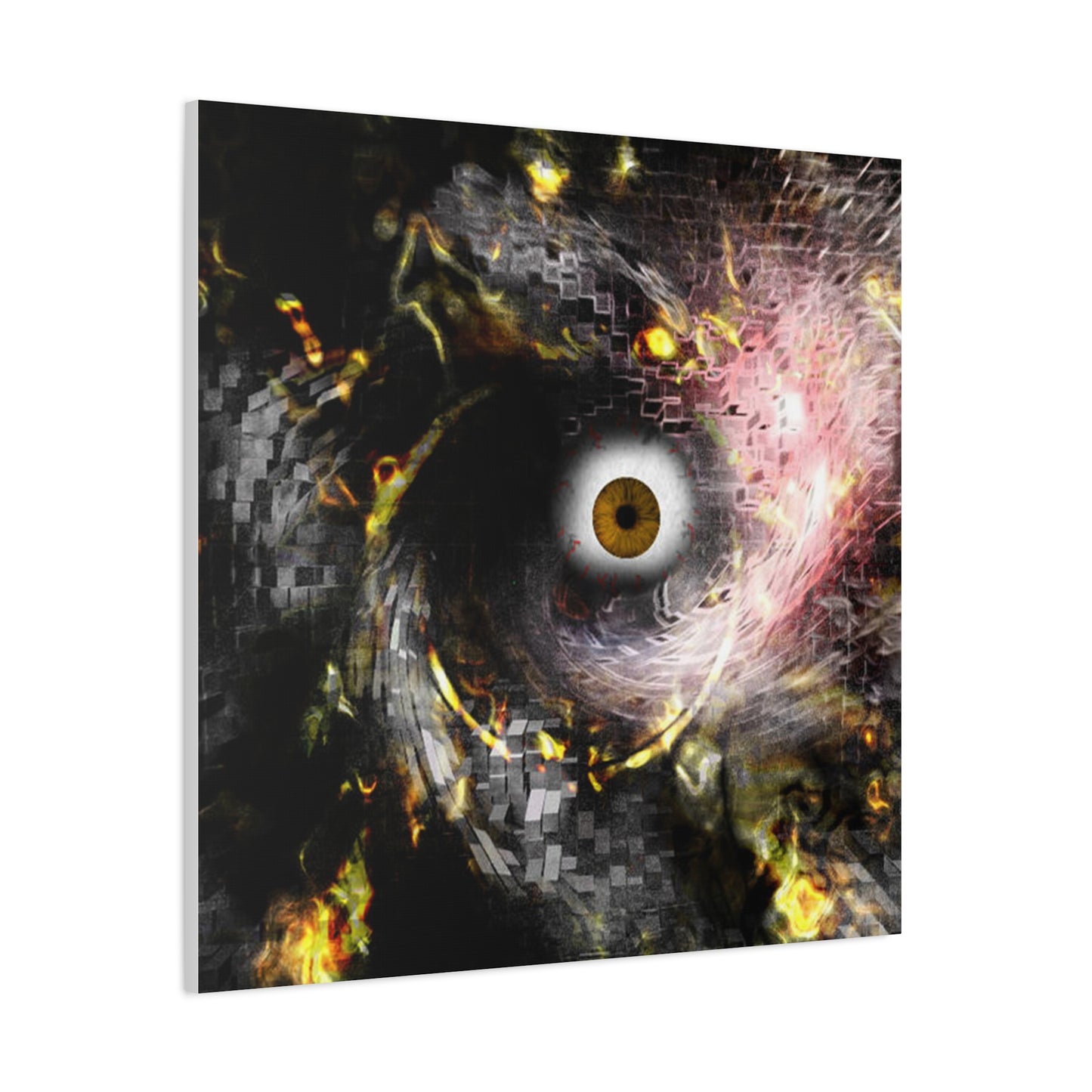 Abstract cosmic Eye Wall Art