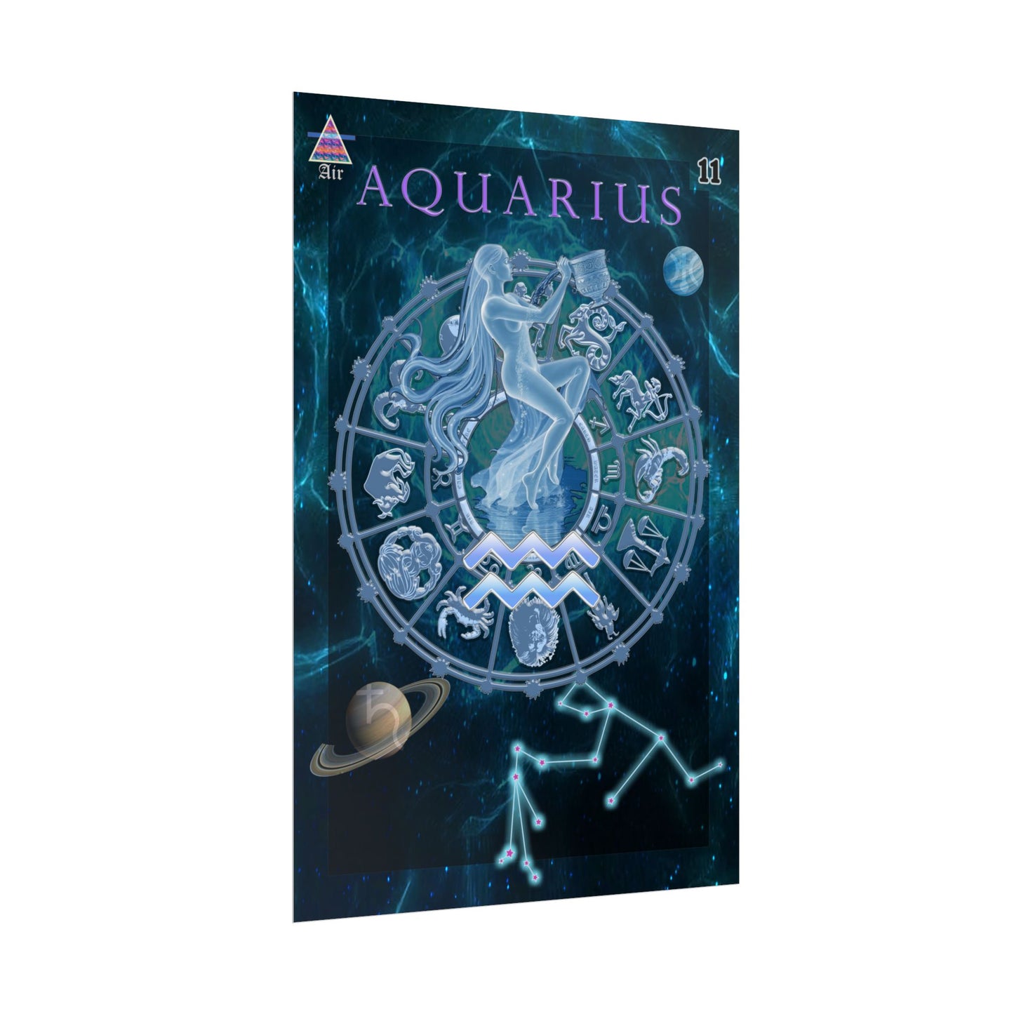 Aquarius Zodiac Poster