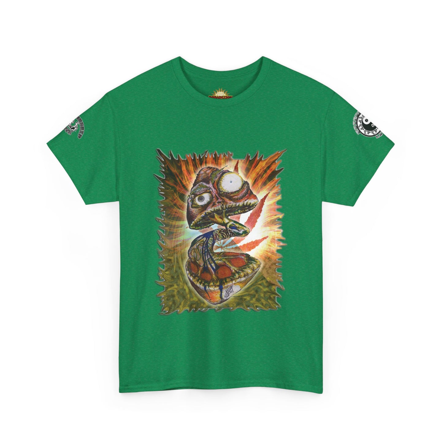 Psychedelic Mushroom Unisex Tee - Vibrant Colors Abstract Design
