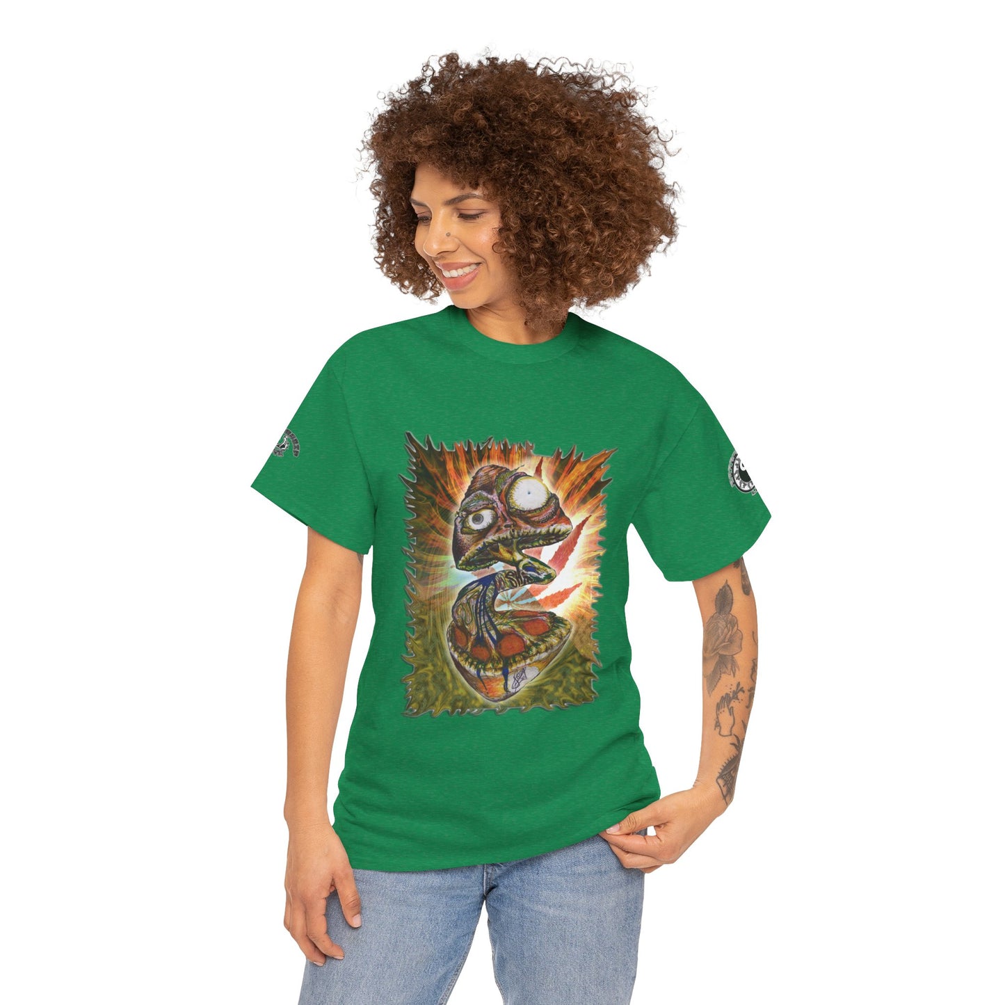 Psychedelic Mushroom Unisex Tee - Vibrant Colors Abstract Design