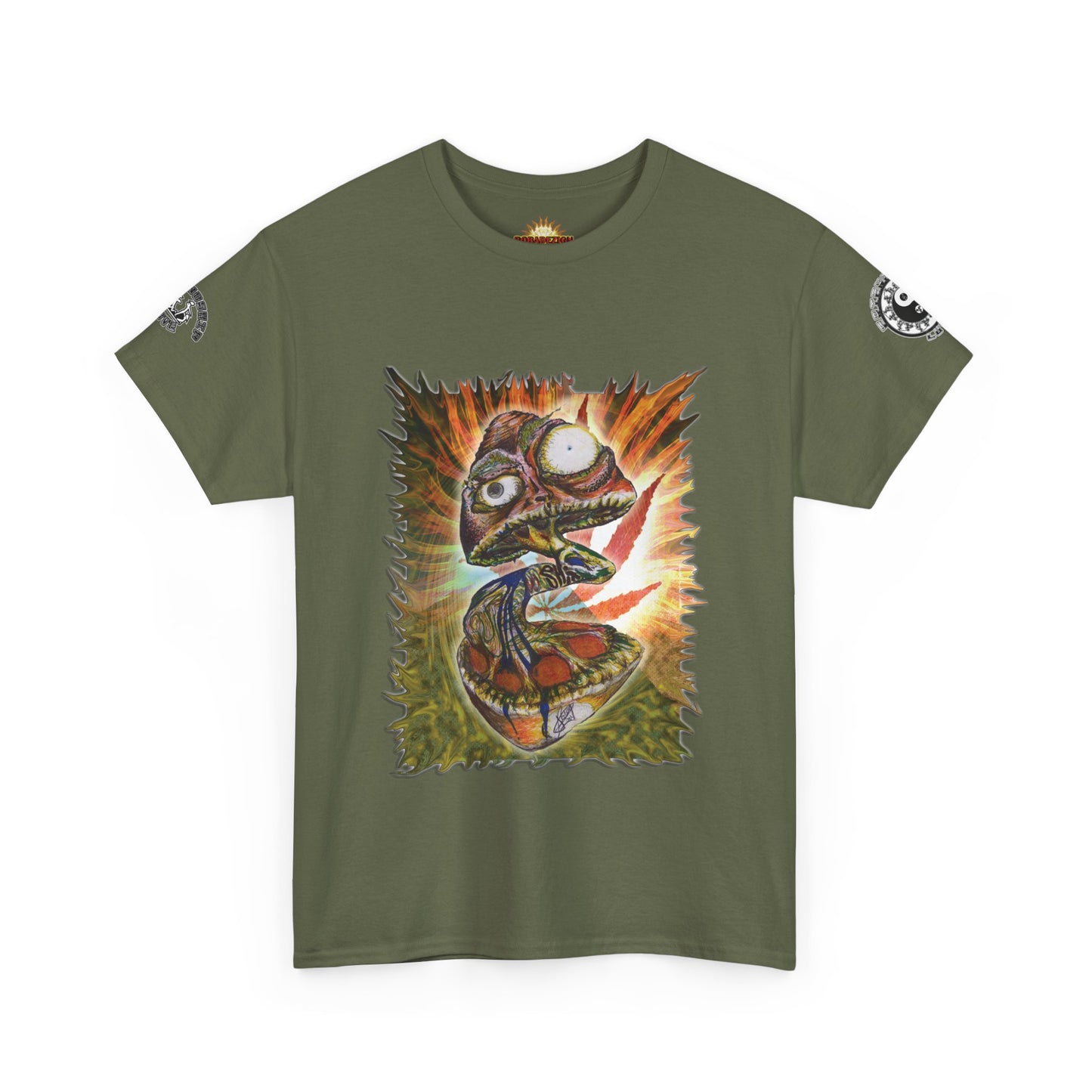 Psychedelic Mushroom Unisex Tee - Vibrant Colors Abstract Design