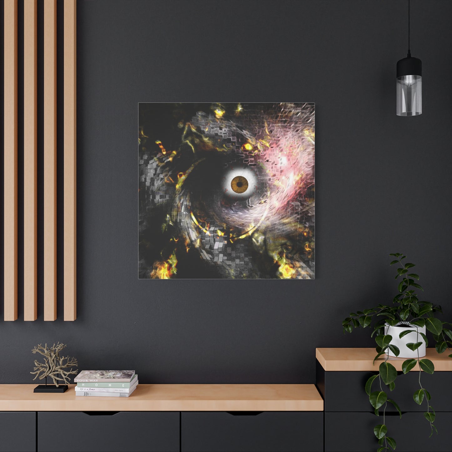 Abstract cosmic Eye Wall Art