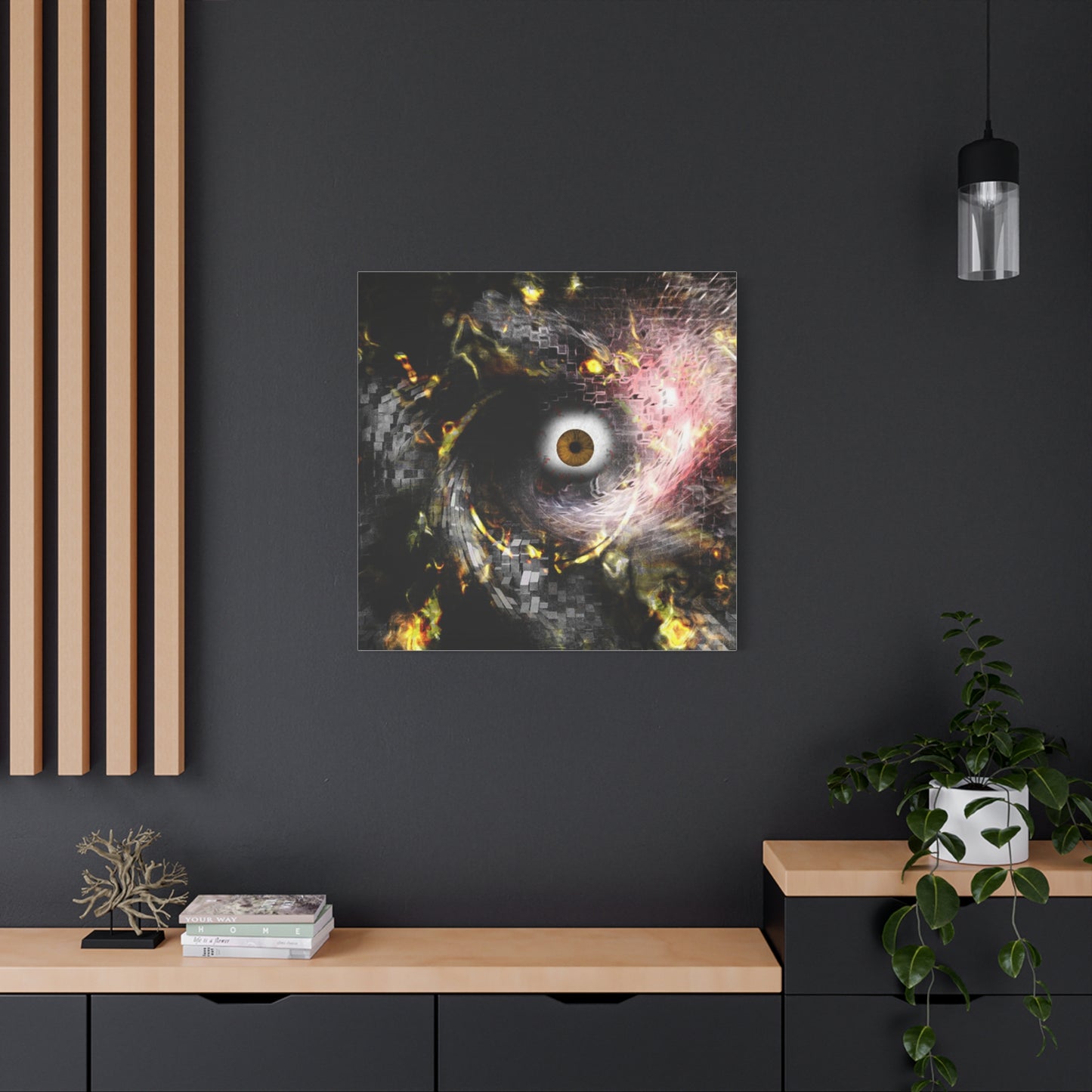 Abstract cosmic Eye Wall Art