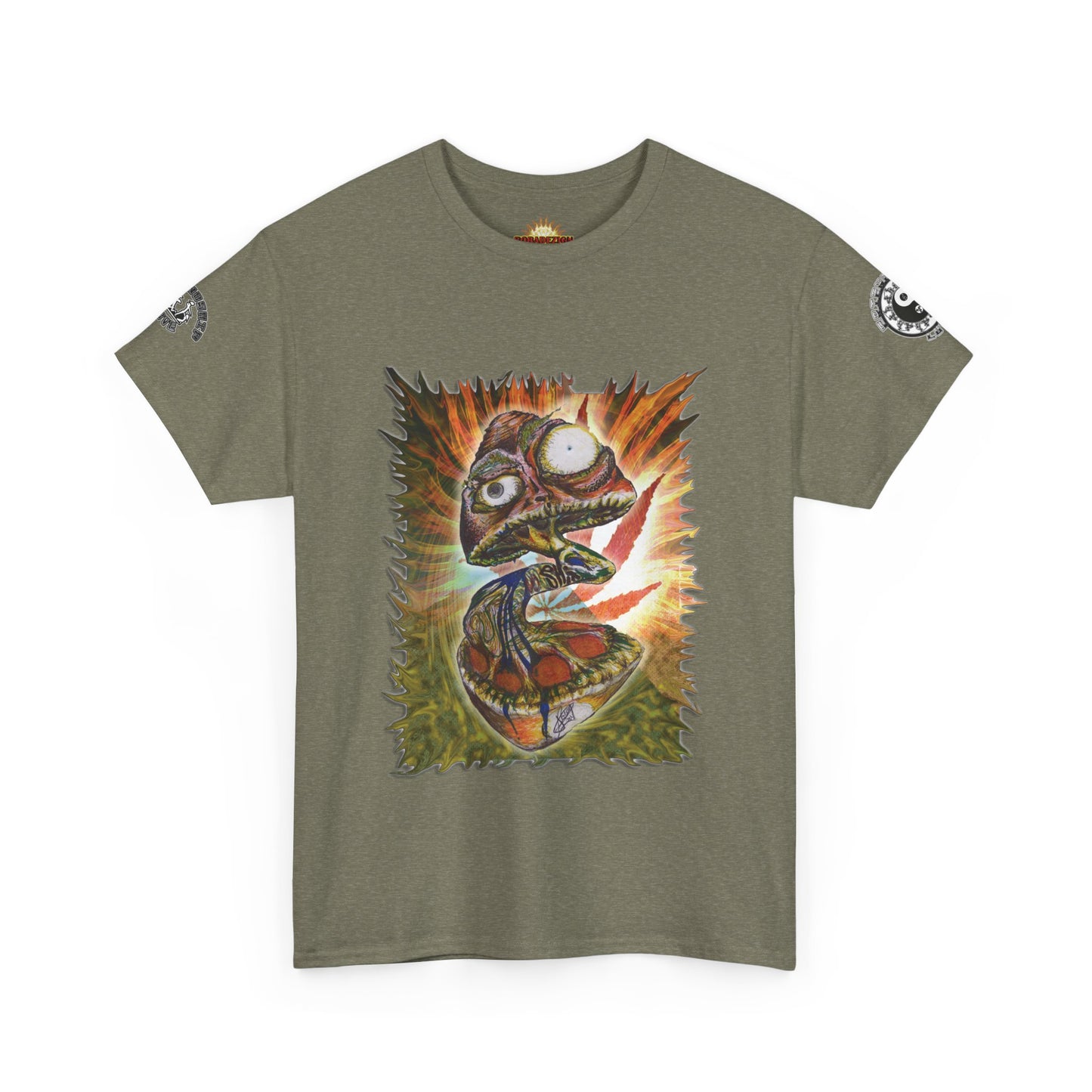 Psychedelic Mushroom Unisex Tee - Vibrant Colors Abstract Design