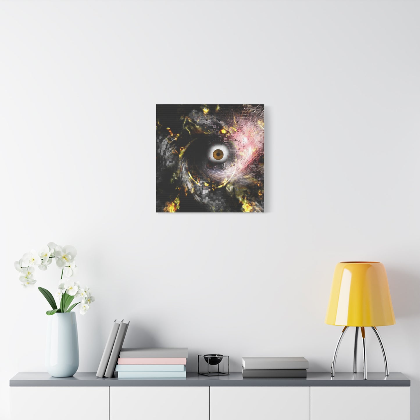 Abstract cosmic Eye Wall Art