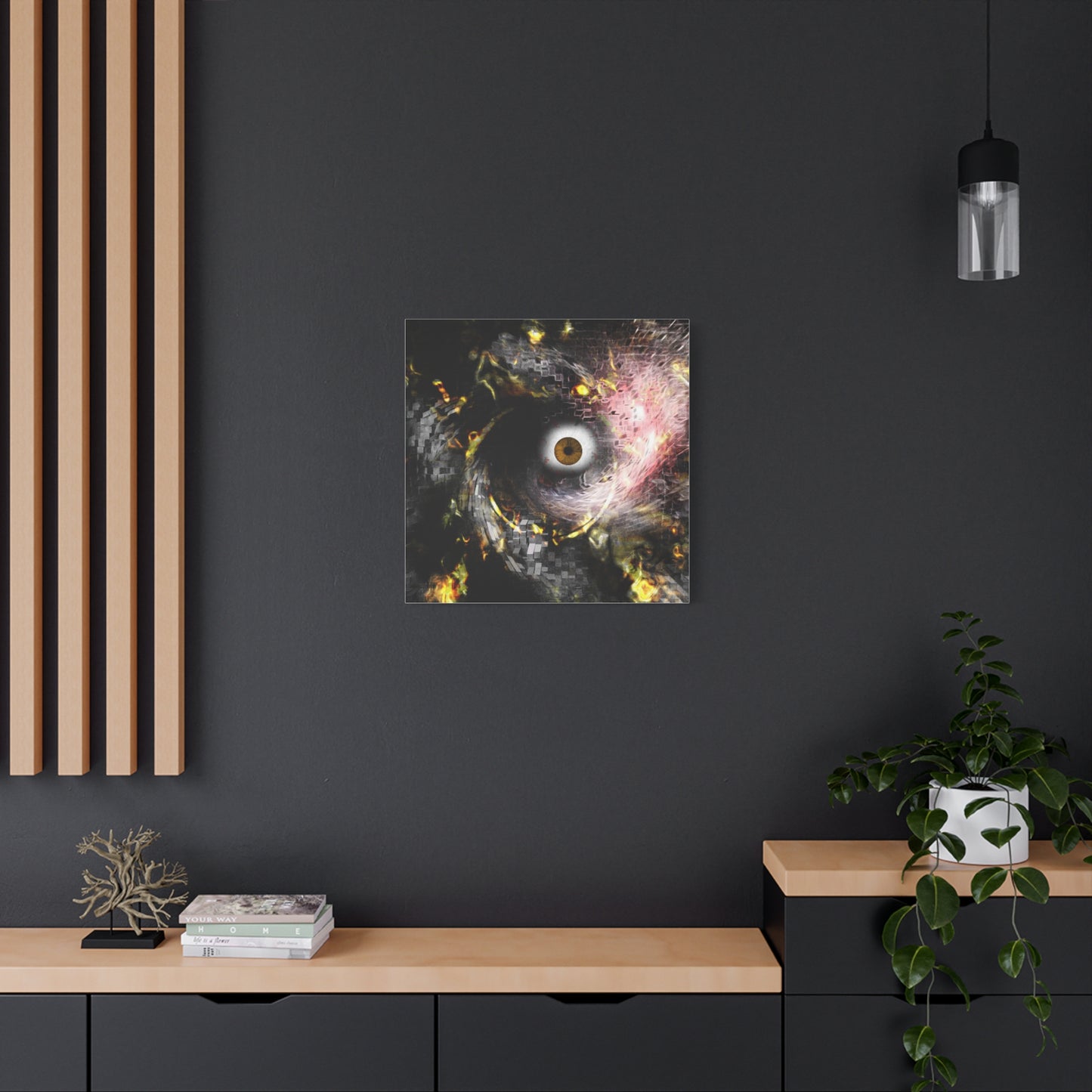 Abstract cosmic Eye Wall Art