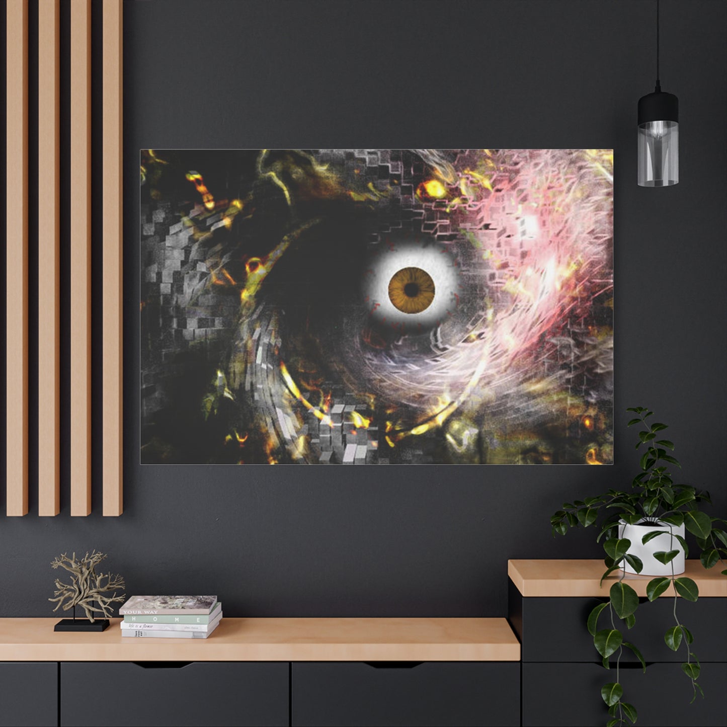 Abstract cosmic Eye Wall Art