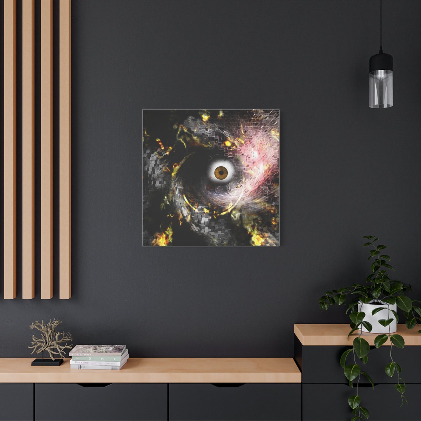 Abstract cosmic Eye Wall Art