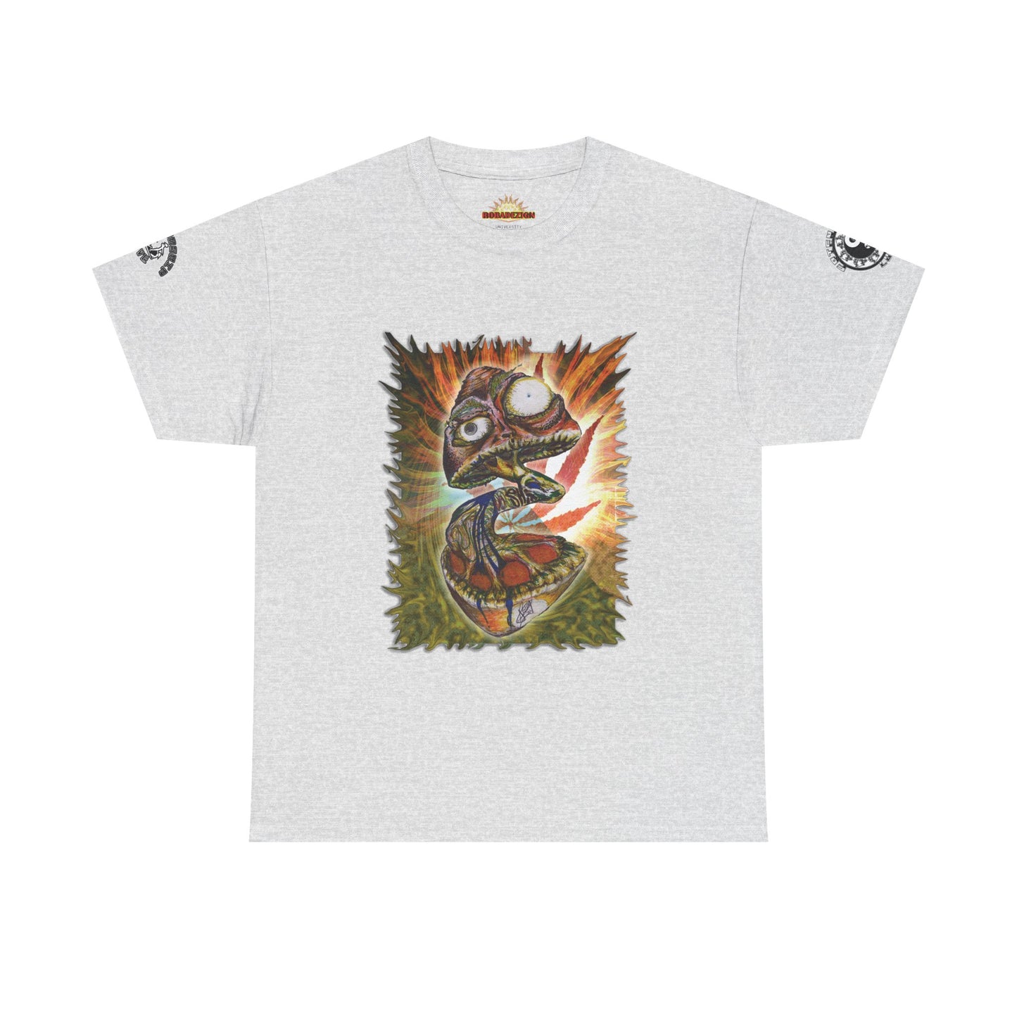 Psychedelic Mushroom Unisex Tee - Vibrant Colors Abstract Design