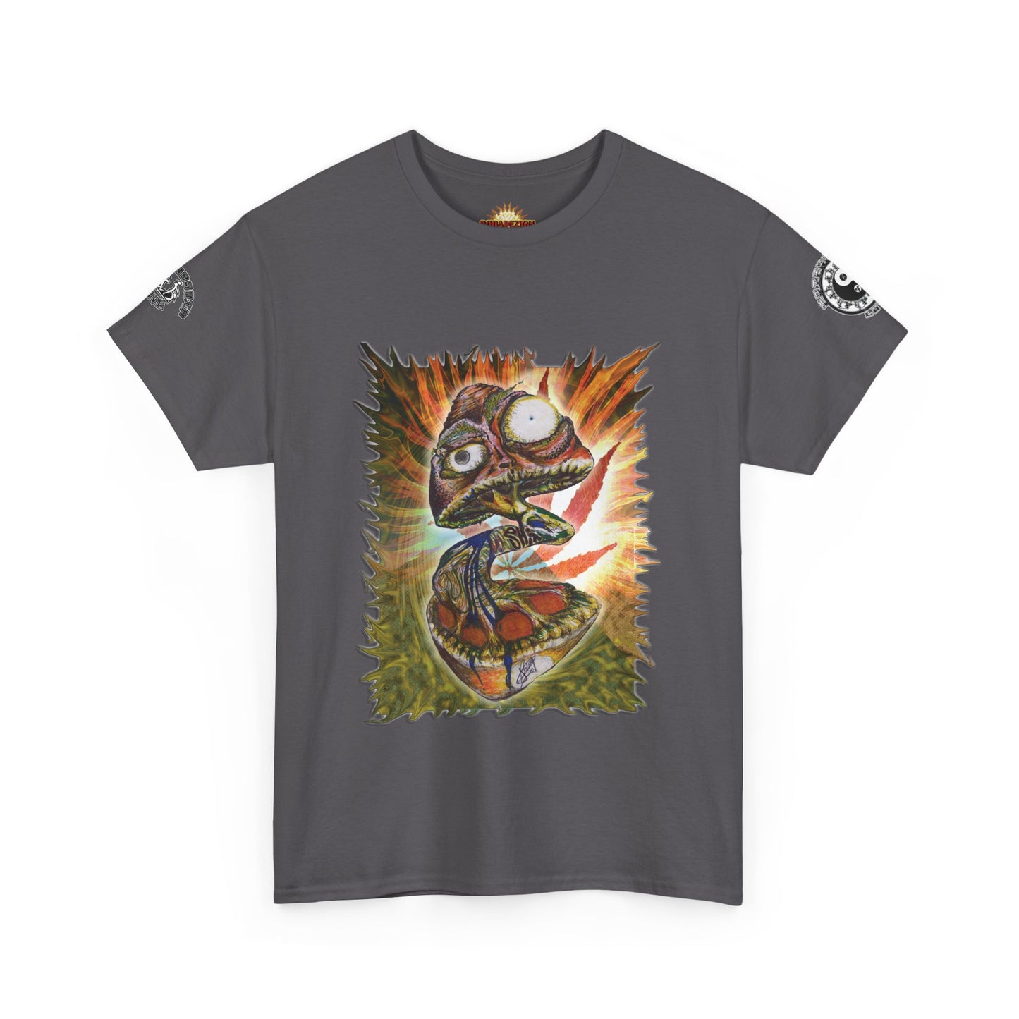 Psychedelic Mushroom Unisex Tee - Vibrant Colors Abstract Design