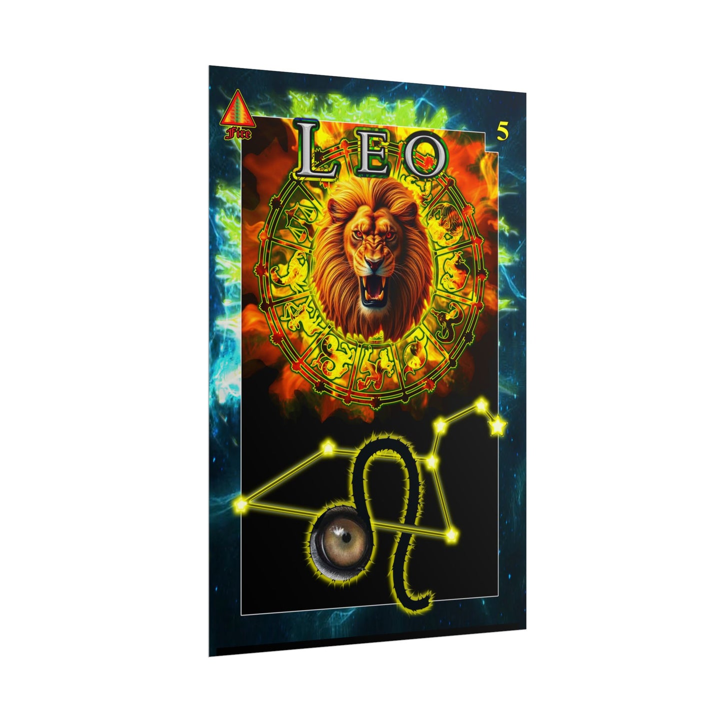 Astrological Poster, Zodiac Wall Art, Leo Decor, Horoscope Gift, Astrology Print