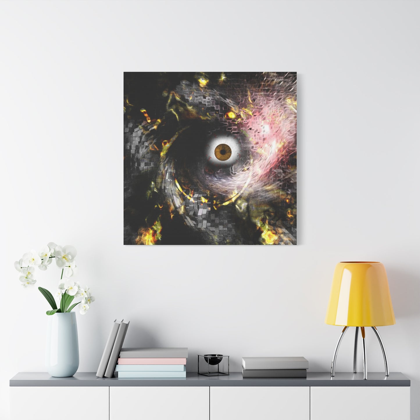 Abstract cosmic Eye Wall Art