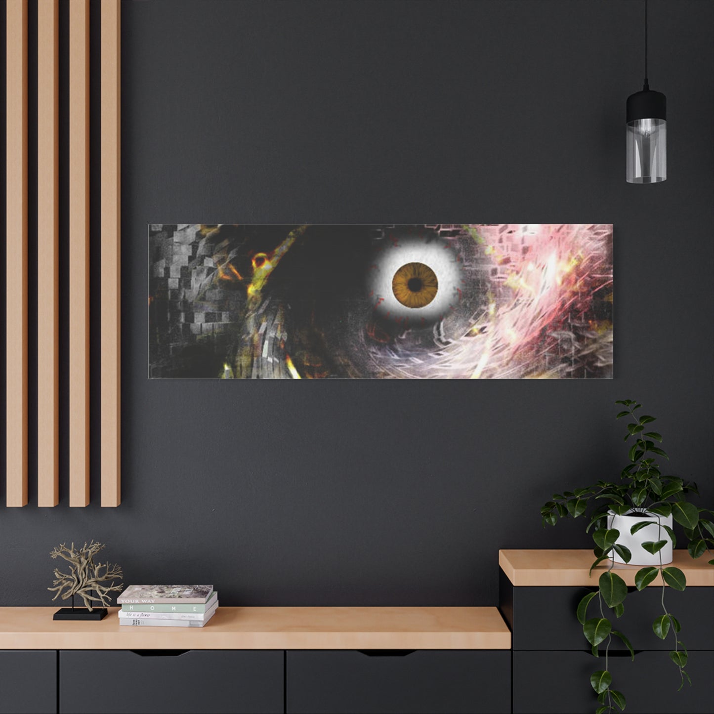 Abstract cosmic Eye Wall Art