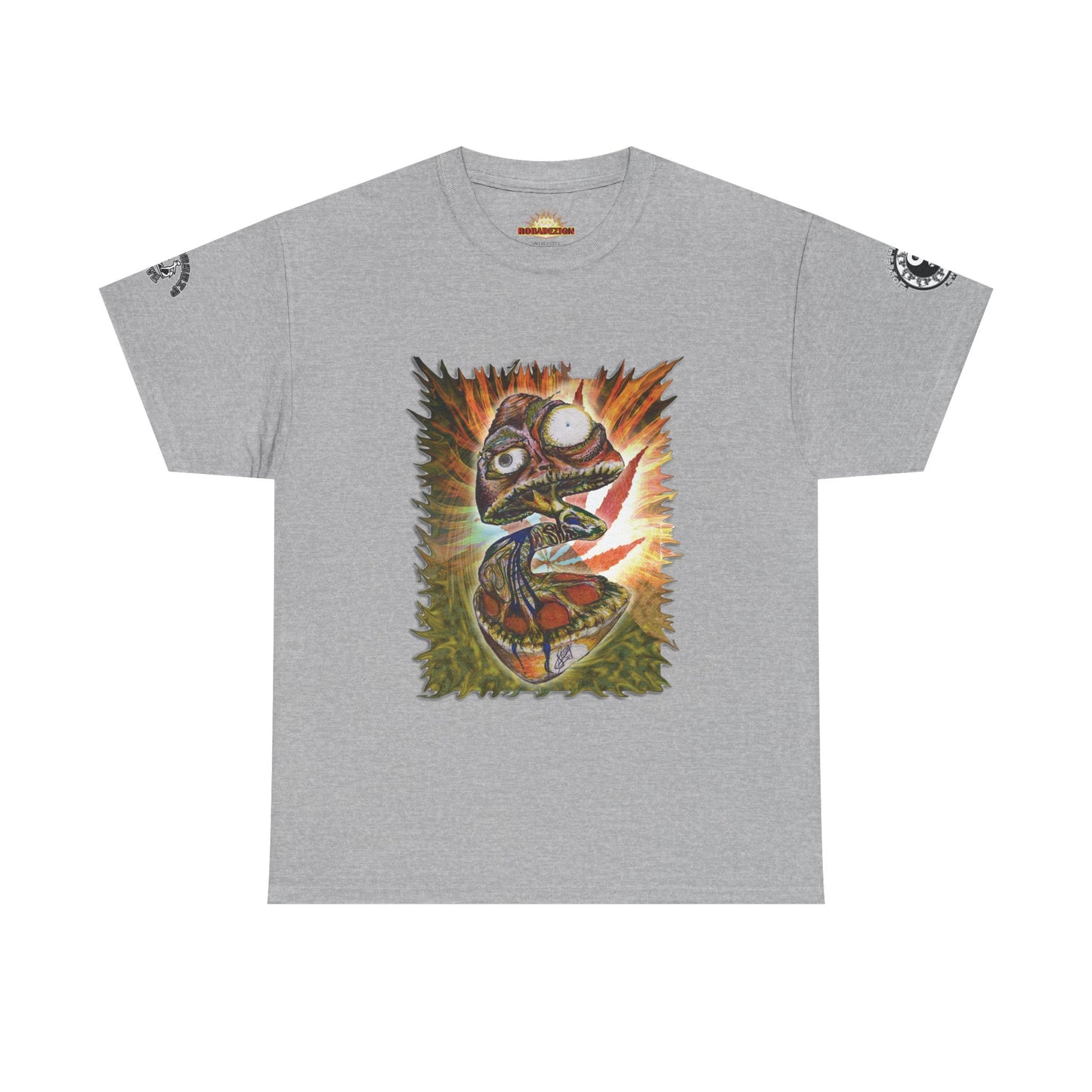 Psychedelic Mushroom Unisex Tee - Vibrant Colors Abstract Design