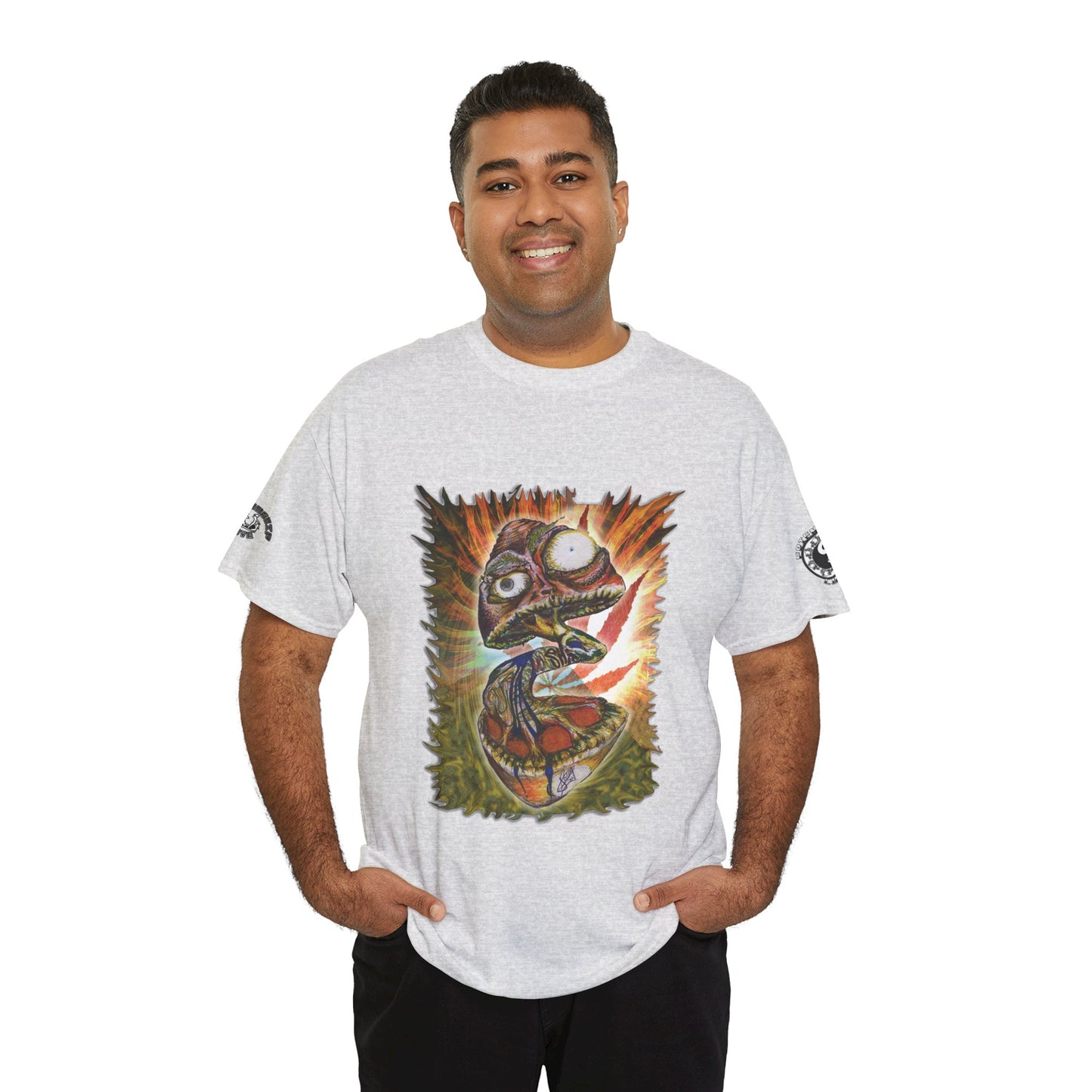 Psychedelic Mushroom Unisex Tee - Vibrant Colors Abstract Design