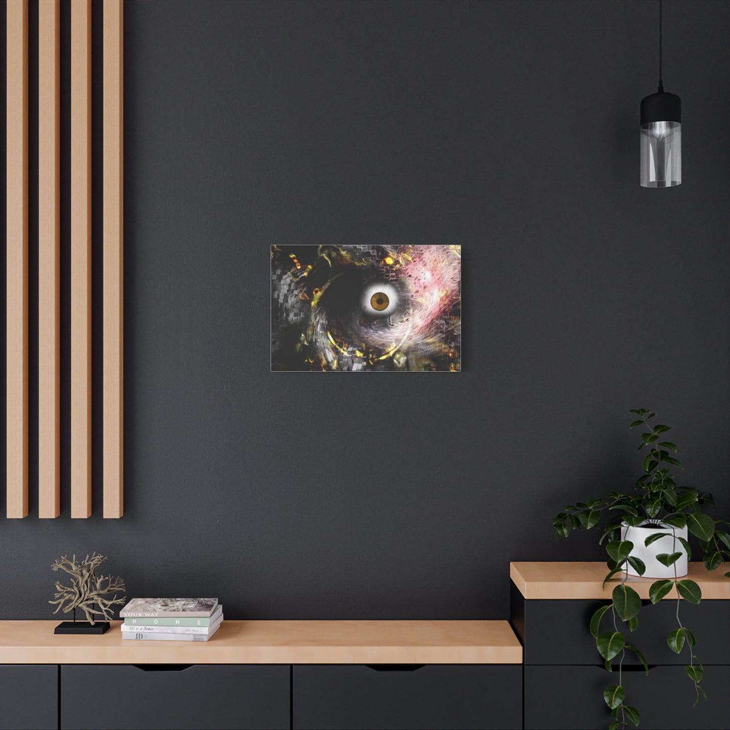 Abstract cosmic Eye Wall Art