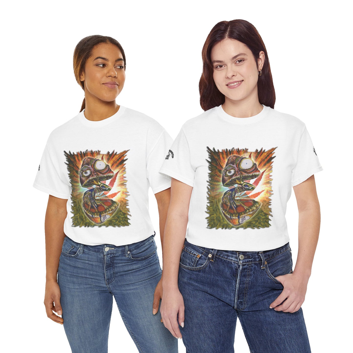 Psychedelic Mushroom Unisex Tee - Vibrant Colors Abstract Design