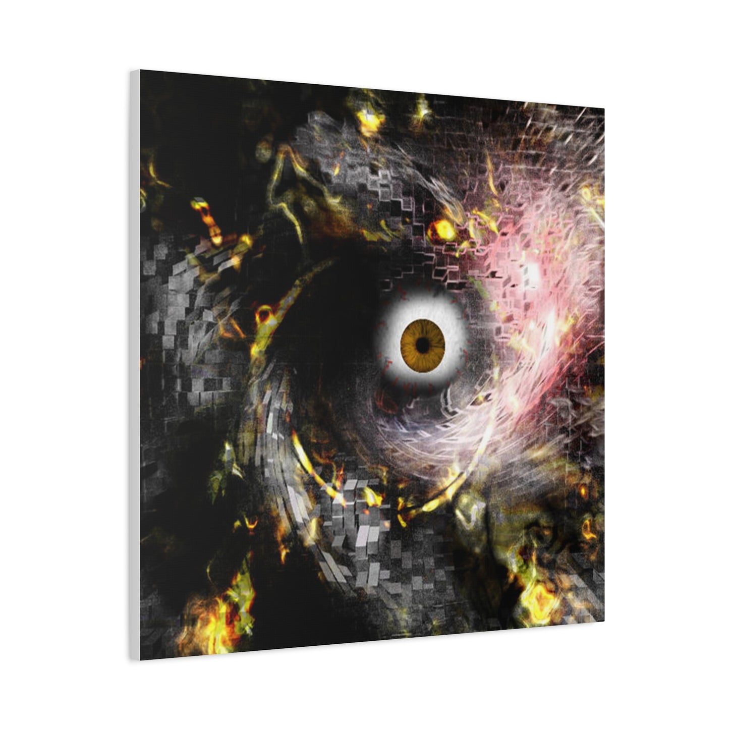 Abstract cosmic Eye Wall Art