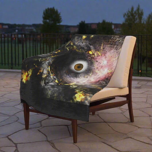 Cosmic Eye Minky Soft Throw Blanket